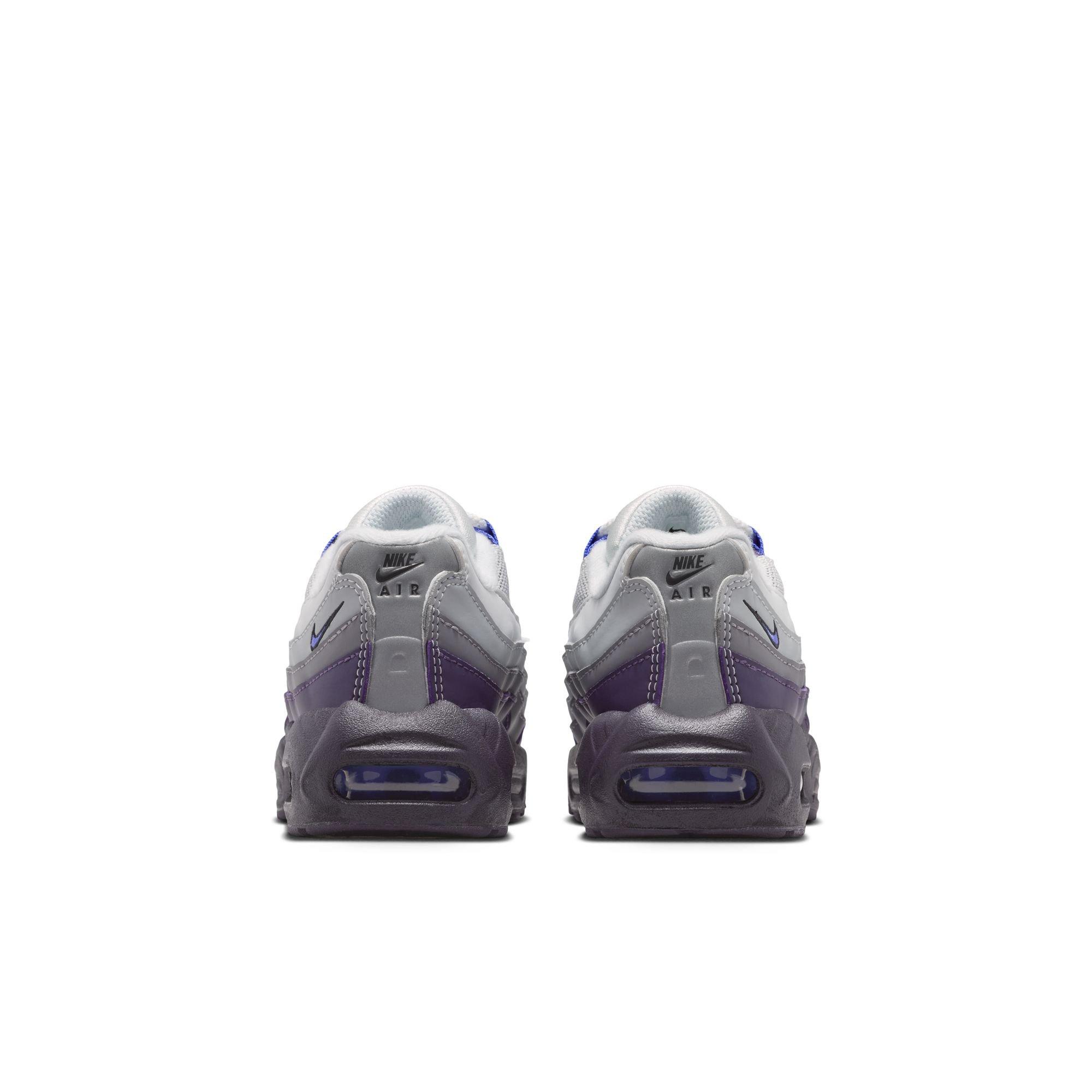 Nike Air Max 95 Recraft "Photon Dust/Sapphire/Dark Raisin" Preschool Boys' Shoe - GREY/BLUE Thumbnail View 7