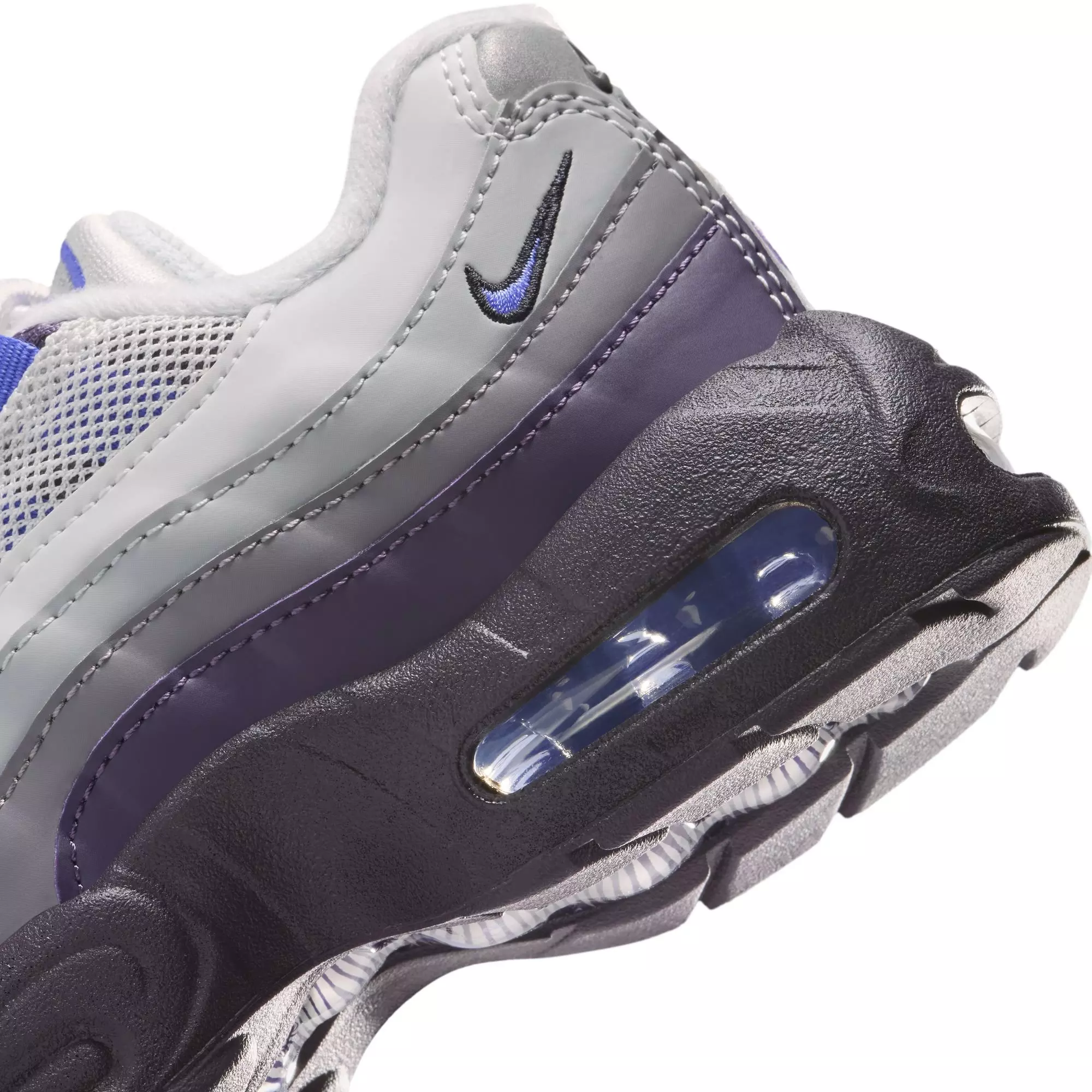 Nike Air Max 95 Recraft "Photon Dust/Sapphire/Dark Raisin" Preschool Boys' Shoe - GREY/BLUE