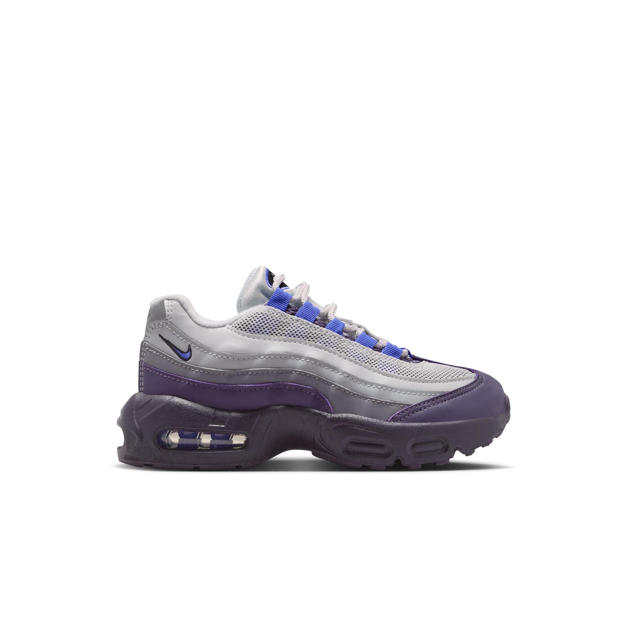 Nike Air Max 95 Recraft "Photon Dust/Sapphire/Dark Raisin" Preschool Boys' Shoe - GREY/BLUE Thumbnail View 1