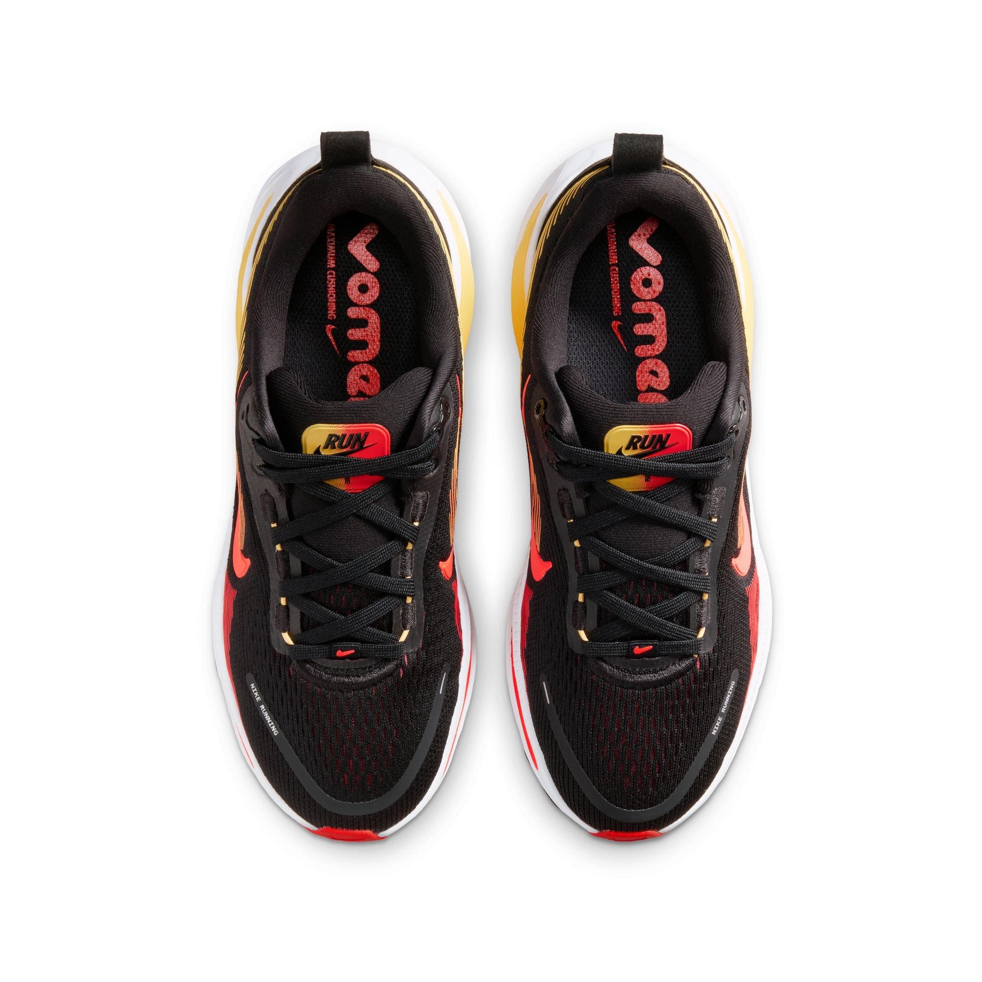 Nike Vomero 18 "Black/Bright Crimson/Lt Crimson" Grade School Boys' Road Running Shoe - BLACK/RED/GOLD Thumbnail View 6
