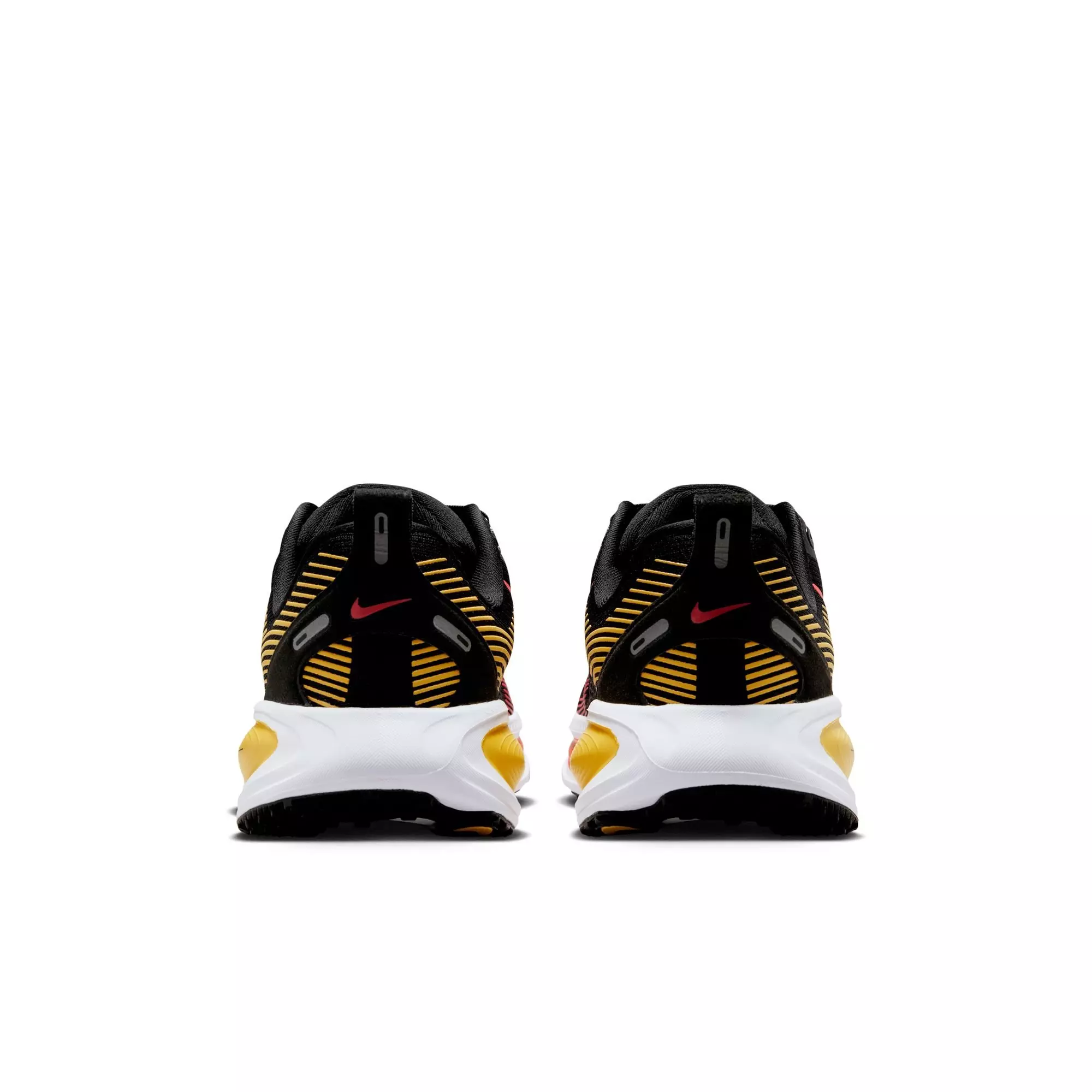 Nike Vomero 18 "Black/Bright Crimson/Lt Crimson" Grade School Boys' Road Running Shoe - BLACK/RED/GOLD