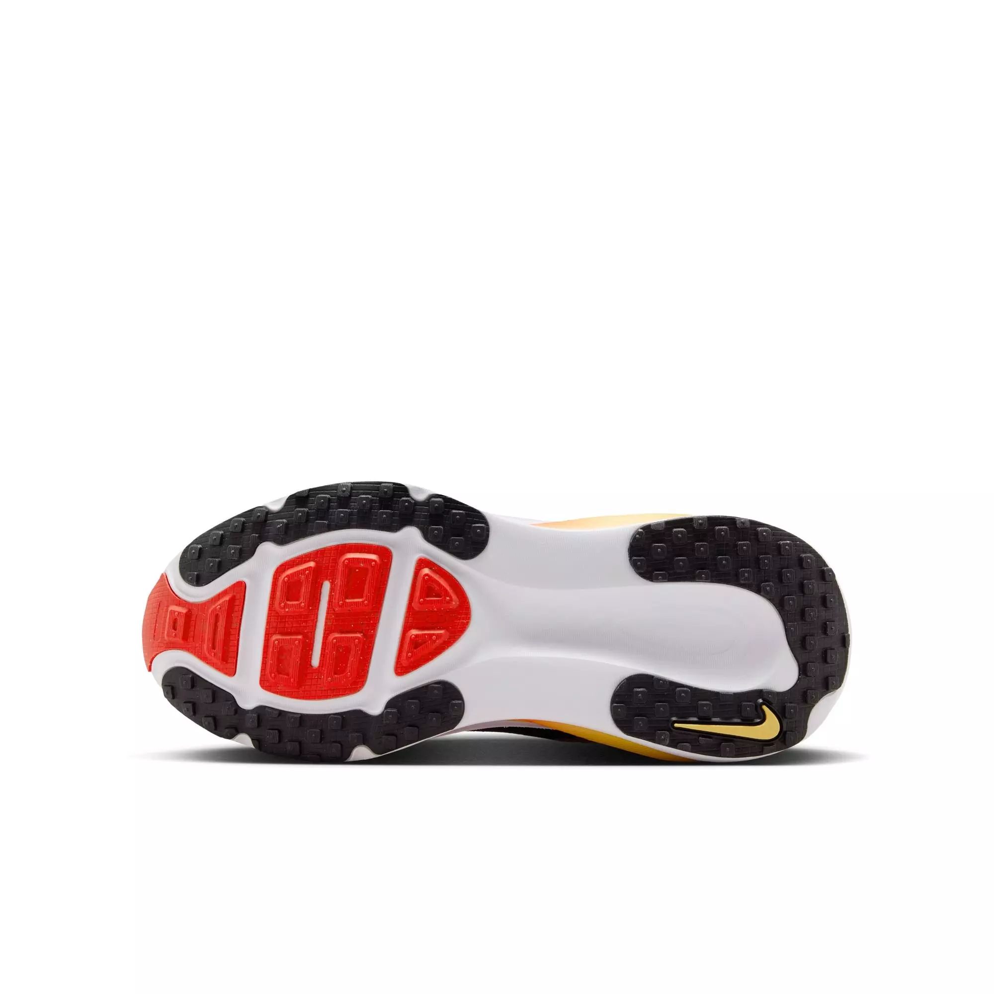 Nike Vomero 18 "Black/Bright Crimson/Lt Crimson" Grade School Boys' Road Running Shoe - BLACK/RED/GOLD