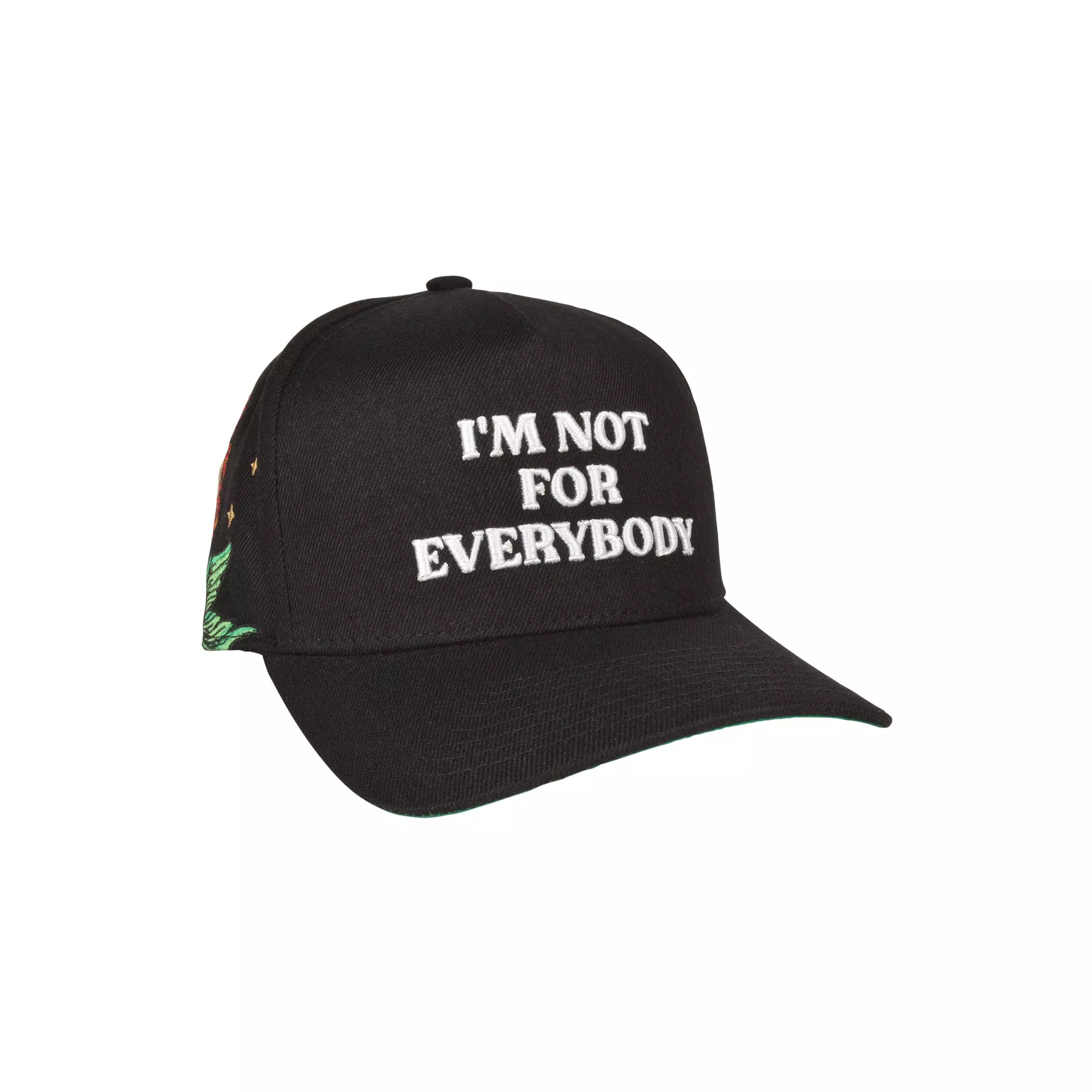 Field Grade Not For Everybody Snapback Hat-Black - BLACK