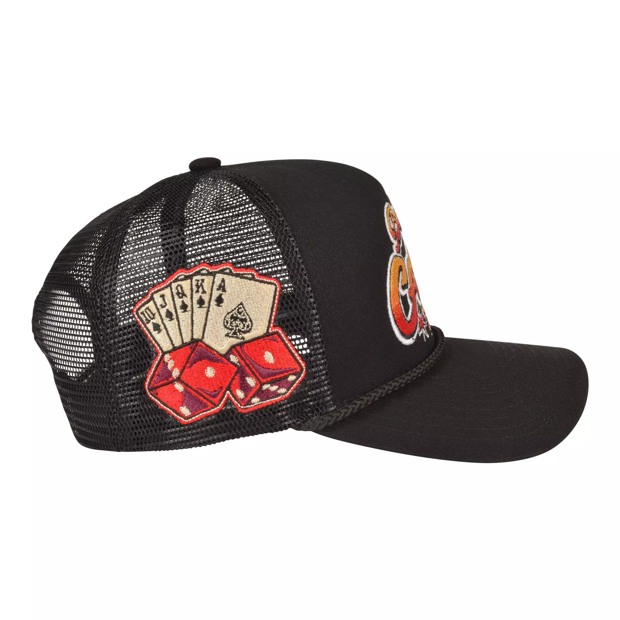 Field Grade Bad Luck Casino Snapback Hat-Black - BLACK