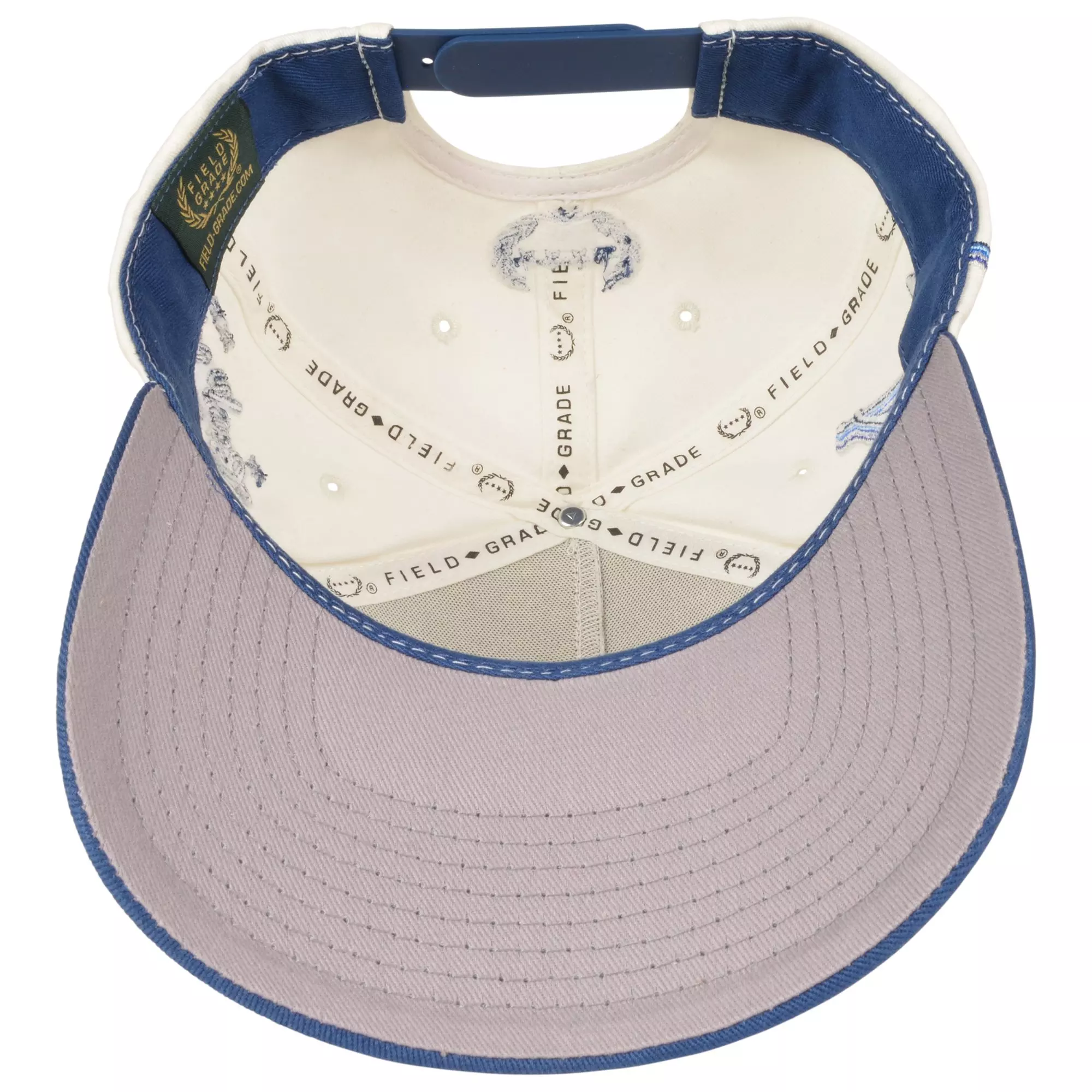 Field Grade Playboy Club Snapback Hat-White - WHITE