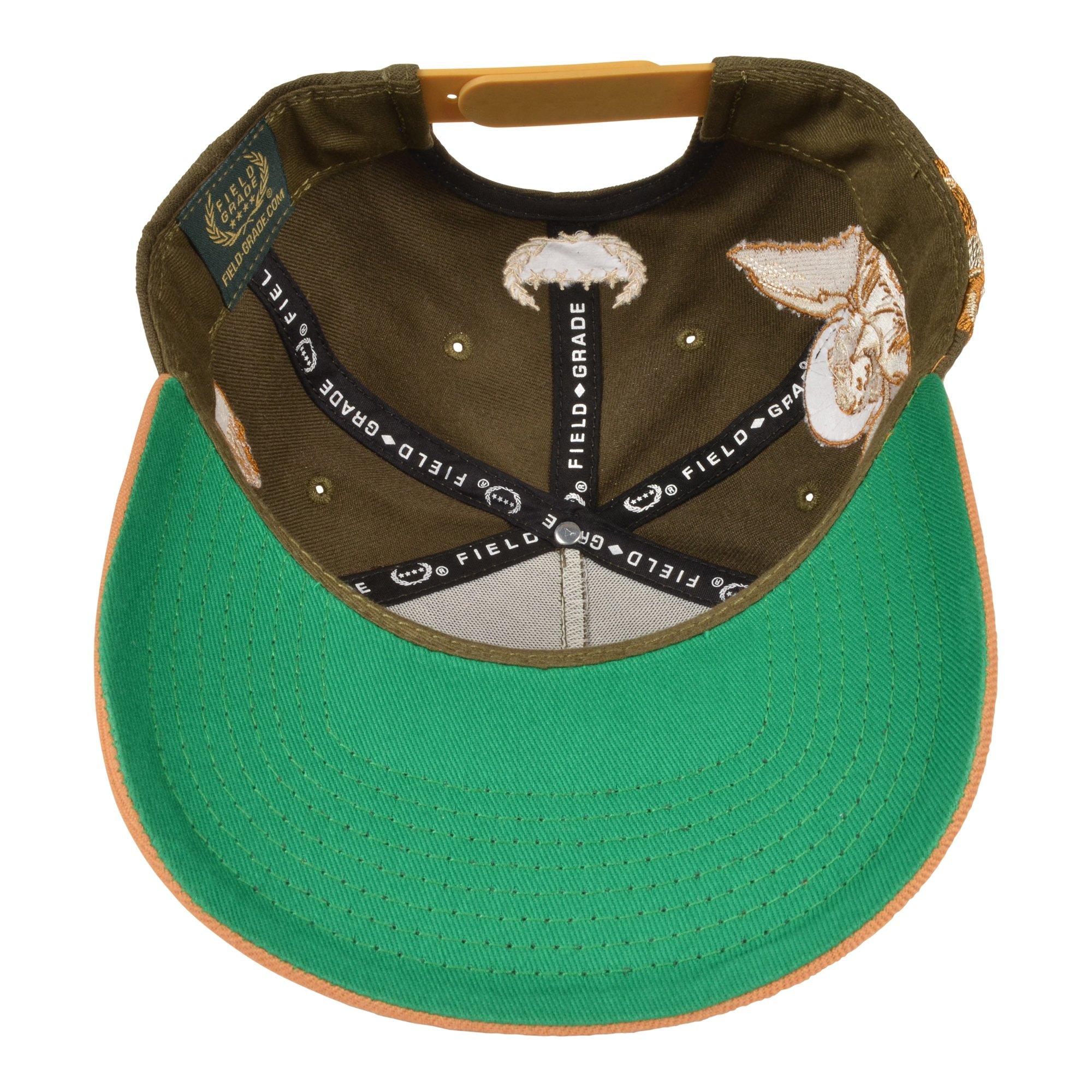 Field Grade Holy Grail Snapback Hat-Olive - GREEN Thumbnail View 6