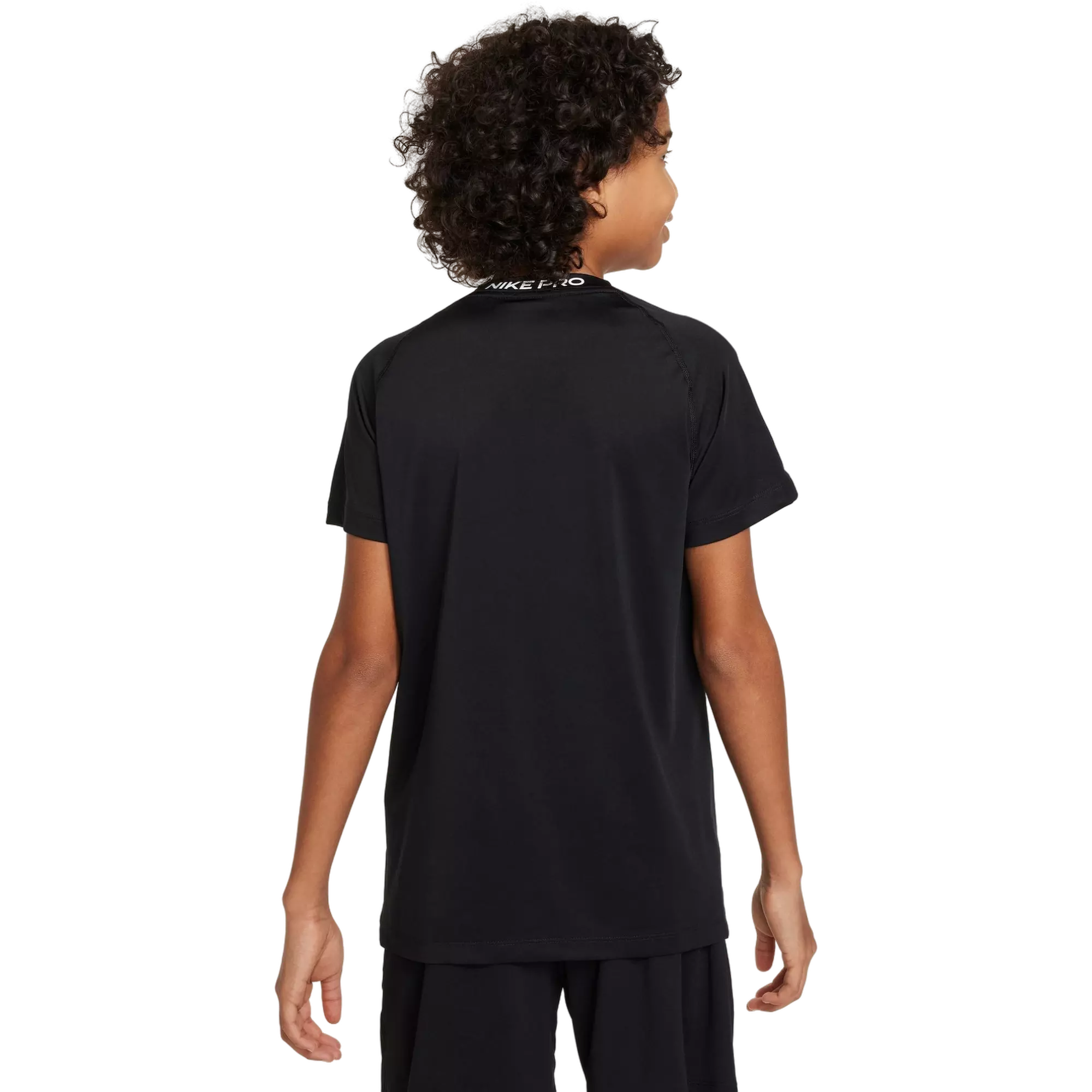 Nike Big Boys' Pro Dri-FIT Short-Sleeve Top - BLACK