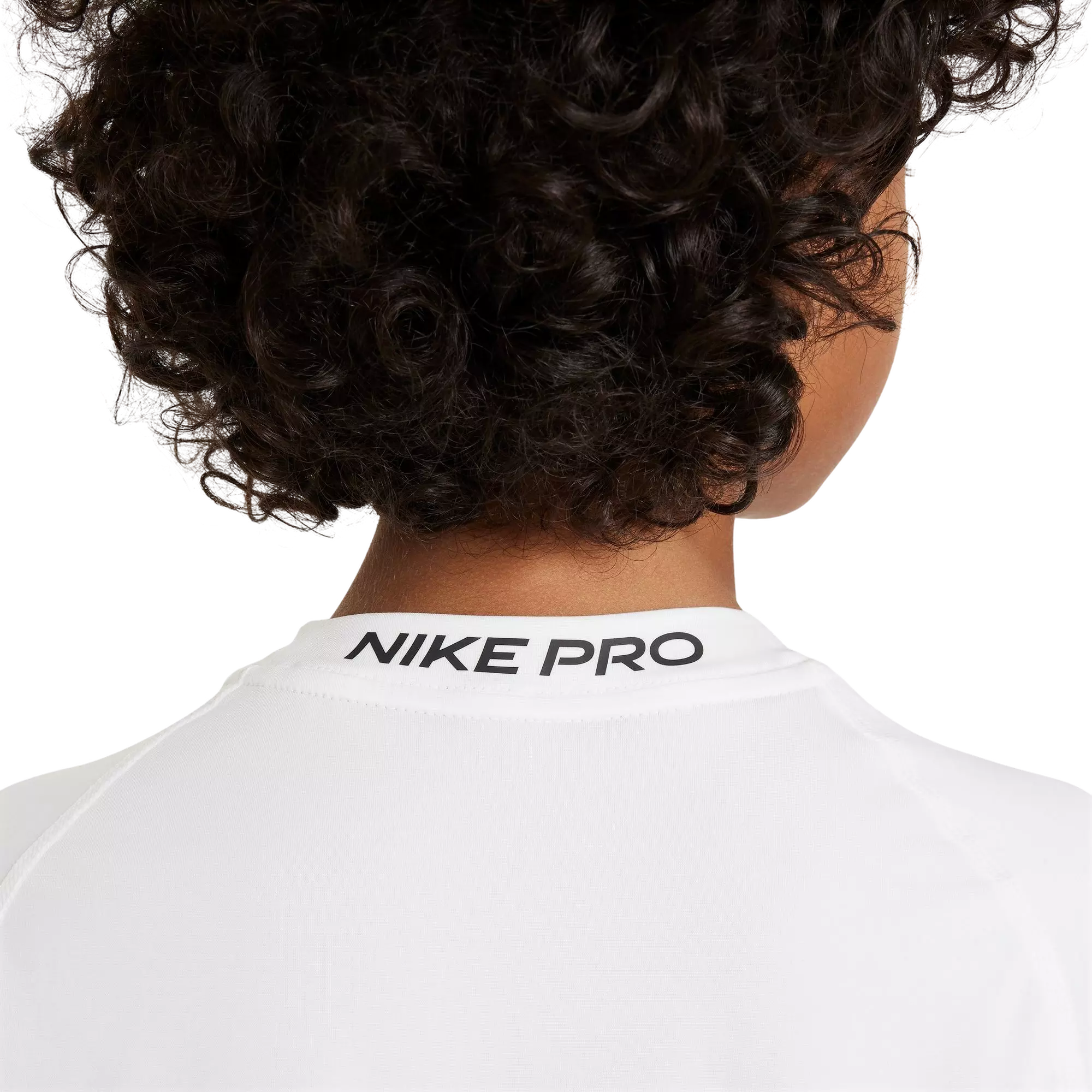 Nike Big Boys' Pro Dri-FIT Short-Sleeve Top-White - WHITE