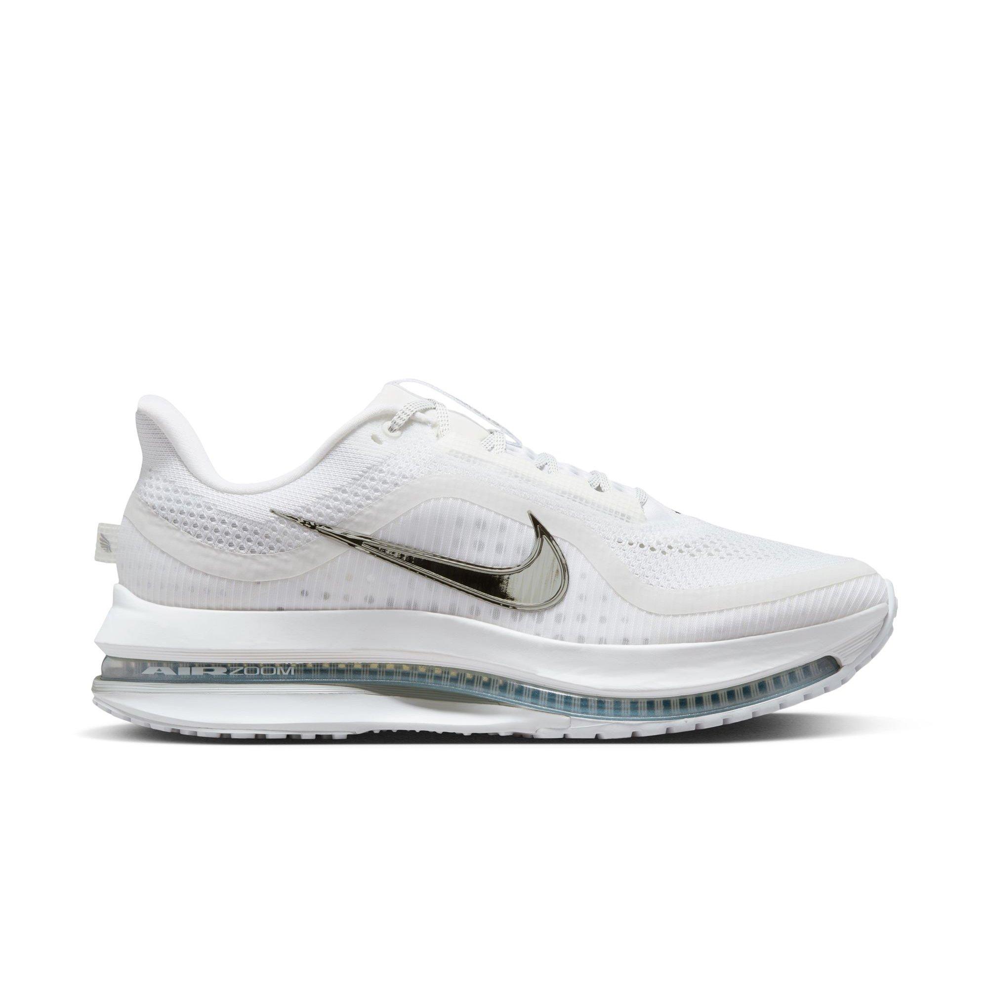 Nike Pegasus Premium "White/Metallic Silver" Men's Road Running Shoe - WHITE/SILVER Thumbnail View 1
