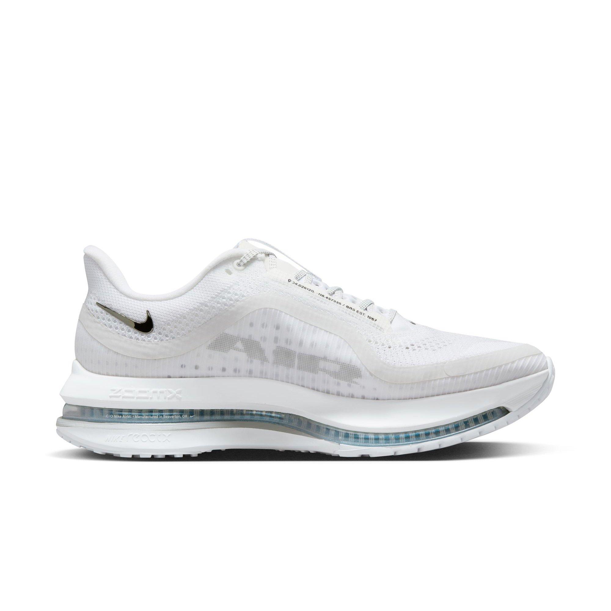 Nike Pegasus Premium "White/Metallic Silver" Men's Road Running Shoe - WHITE/SILVER Thumbnail View 2