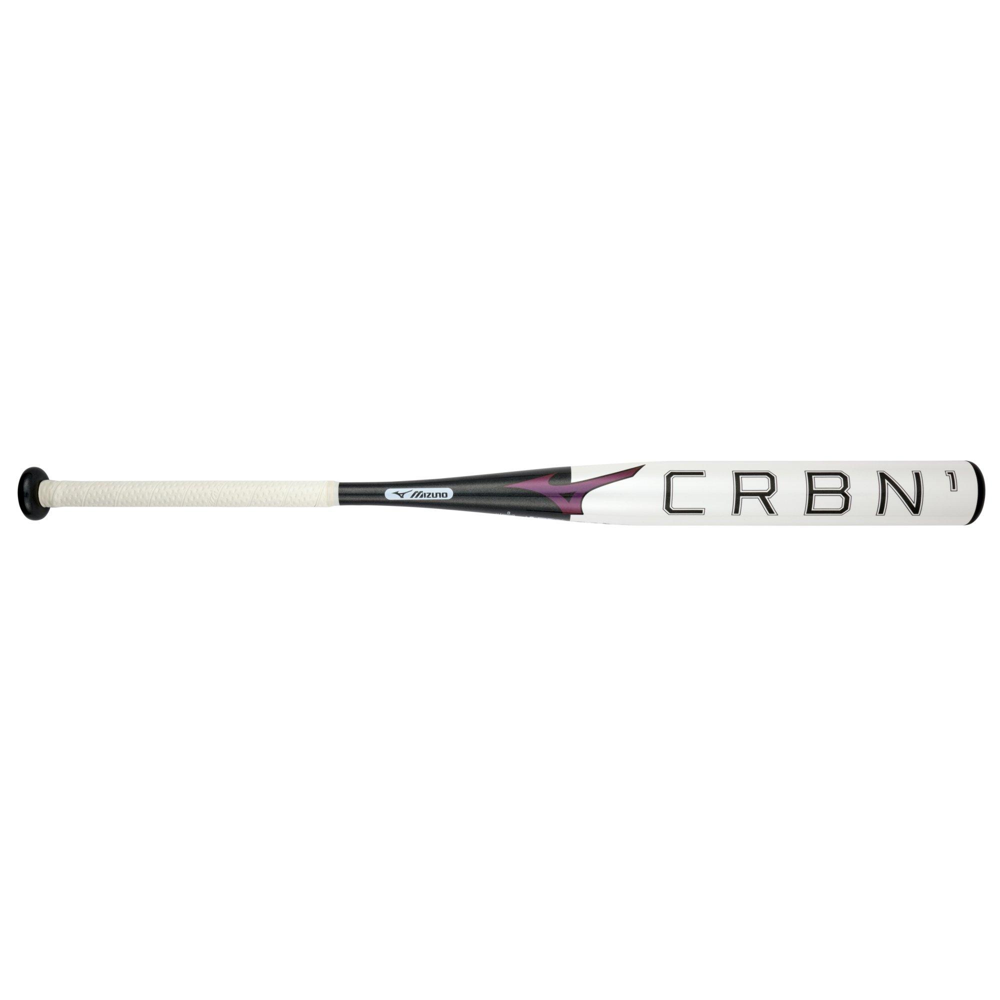 Mizuno CRBN1 Fastpitch Softball Bat (-10) - WHITE/BLACK Thumbnail View 2