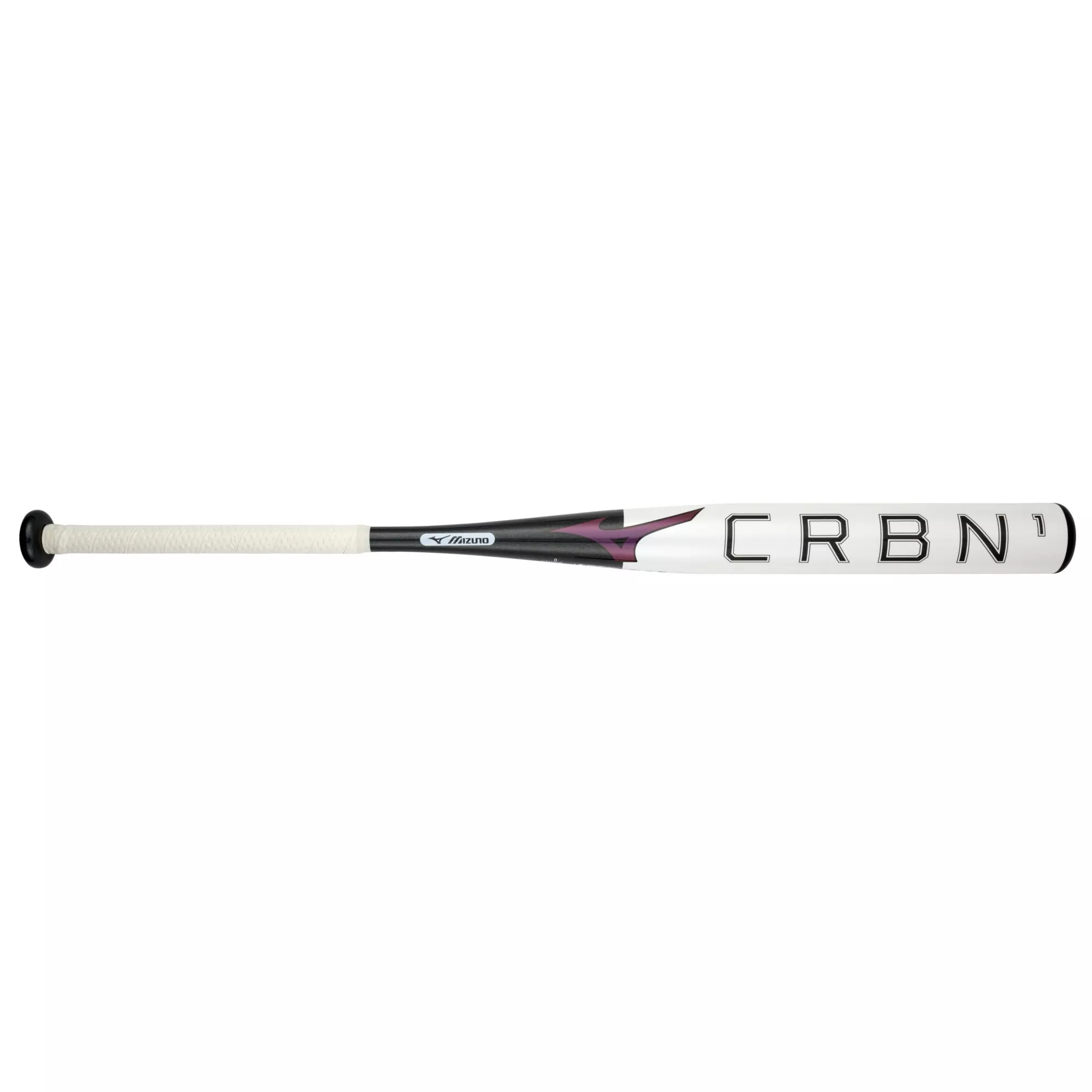Mizuno CRBN1 Fastpitch Softball Bat (-10) - WHITE/BLACK
