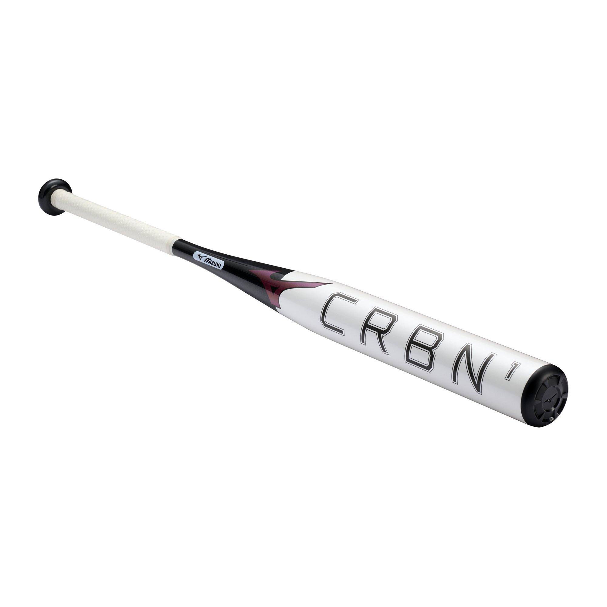Mizuno CRBN1 Fastpitch Softball Bat (-10) - WHITE/BLACK Thumbnail View 3