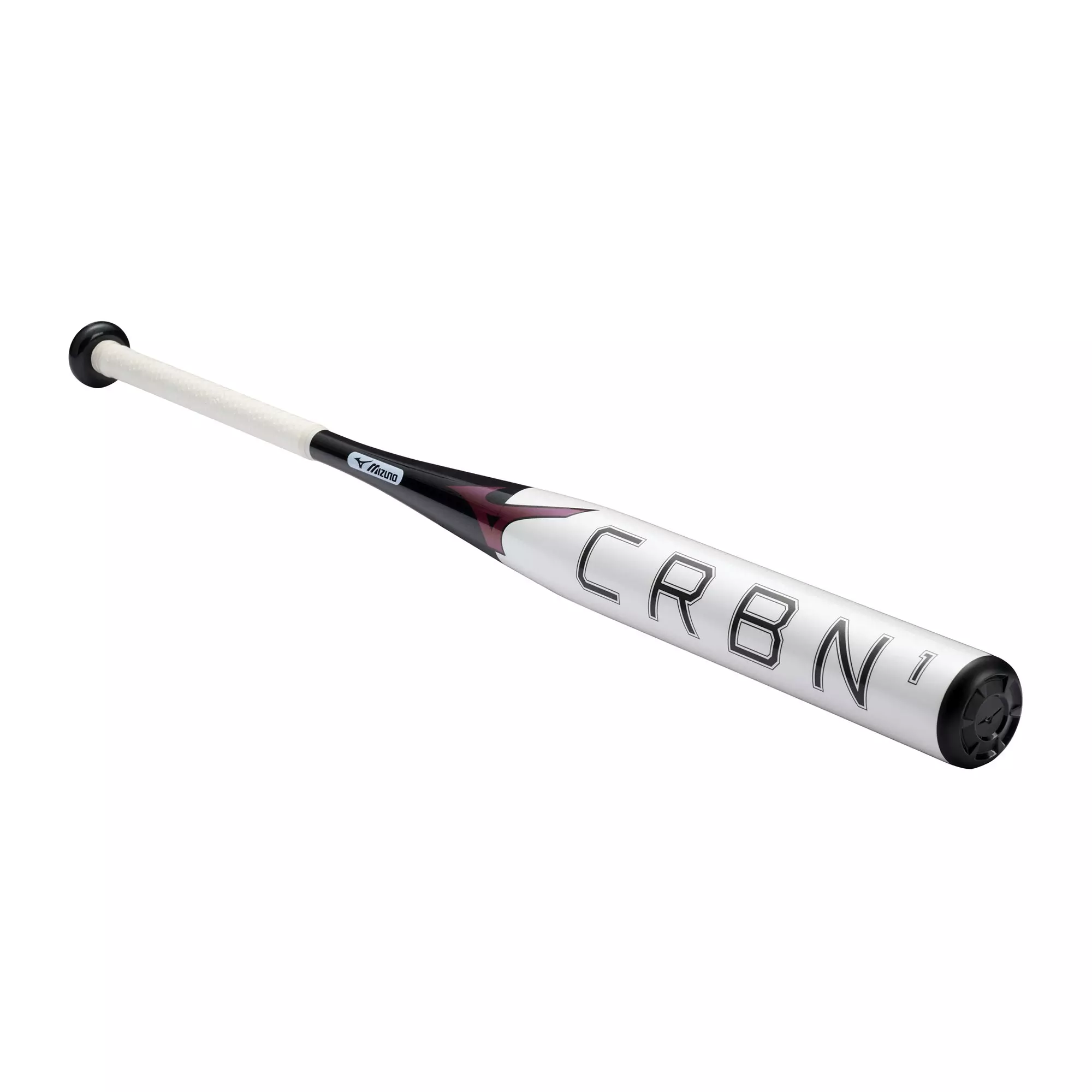 Mizuno CRBN1 Fastpitch Softball Bat (-10) - WHITE/BLACK