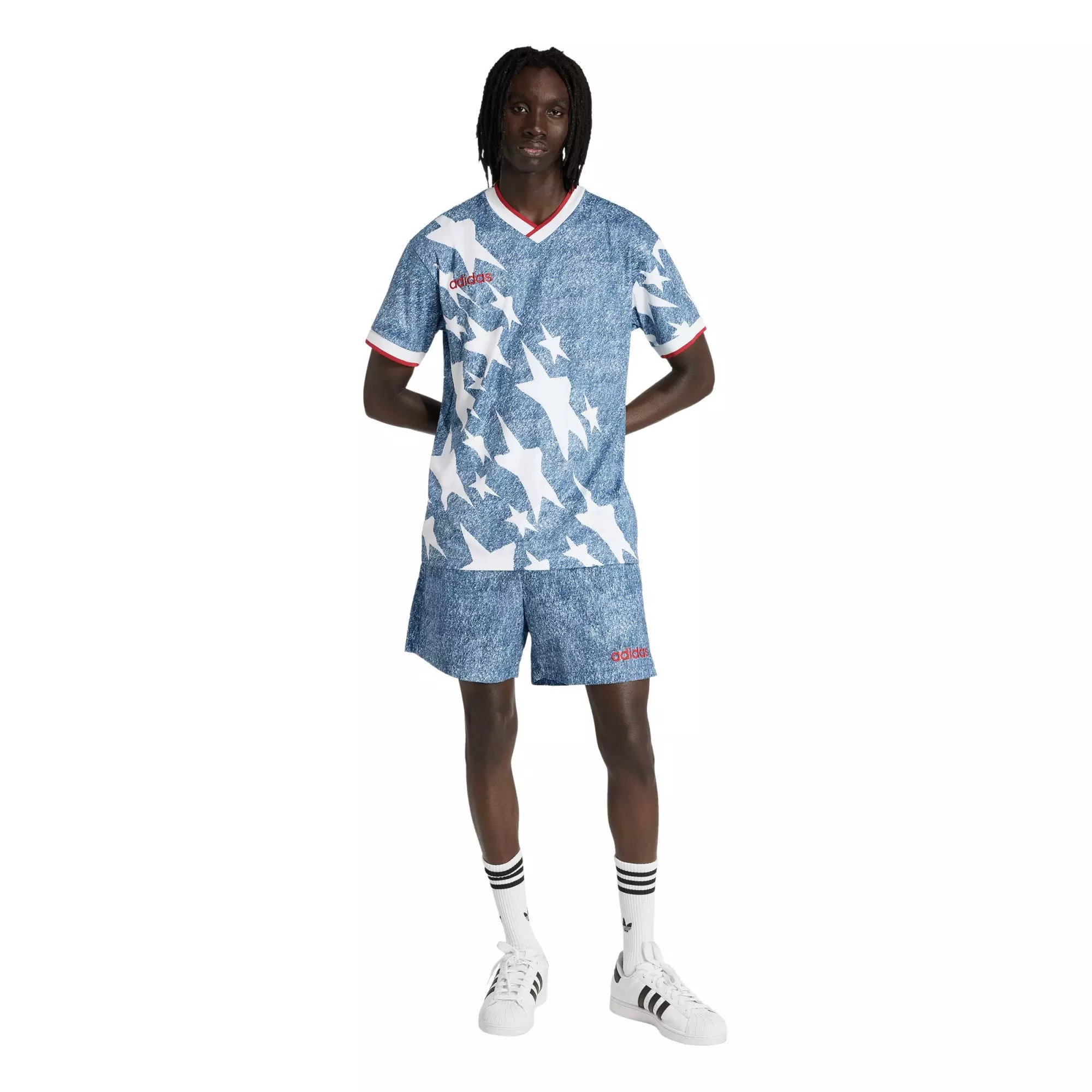 adidas USA FIFA World Cup 2026 Denim Jersey-Blue - BLUE