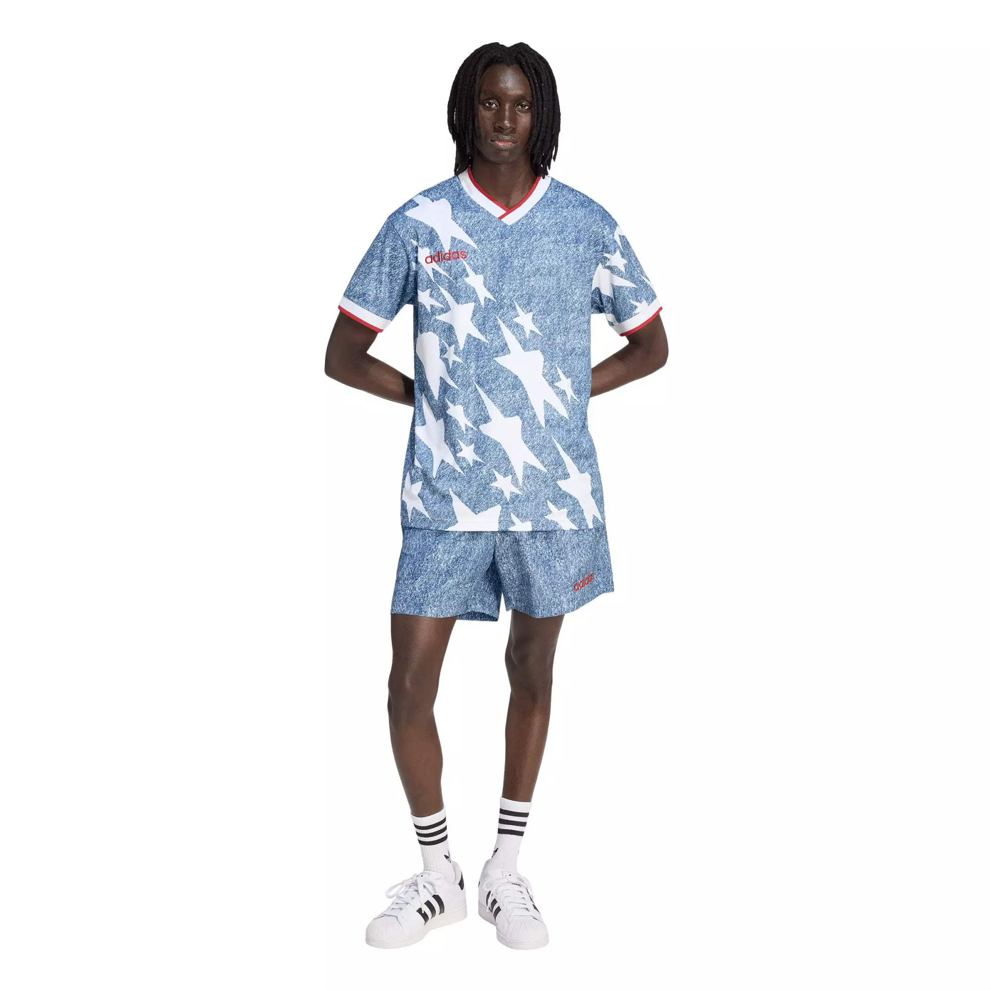 adidas USA FIFA World Cup 2026 Denim Shorts-Blue - BLUE
