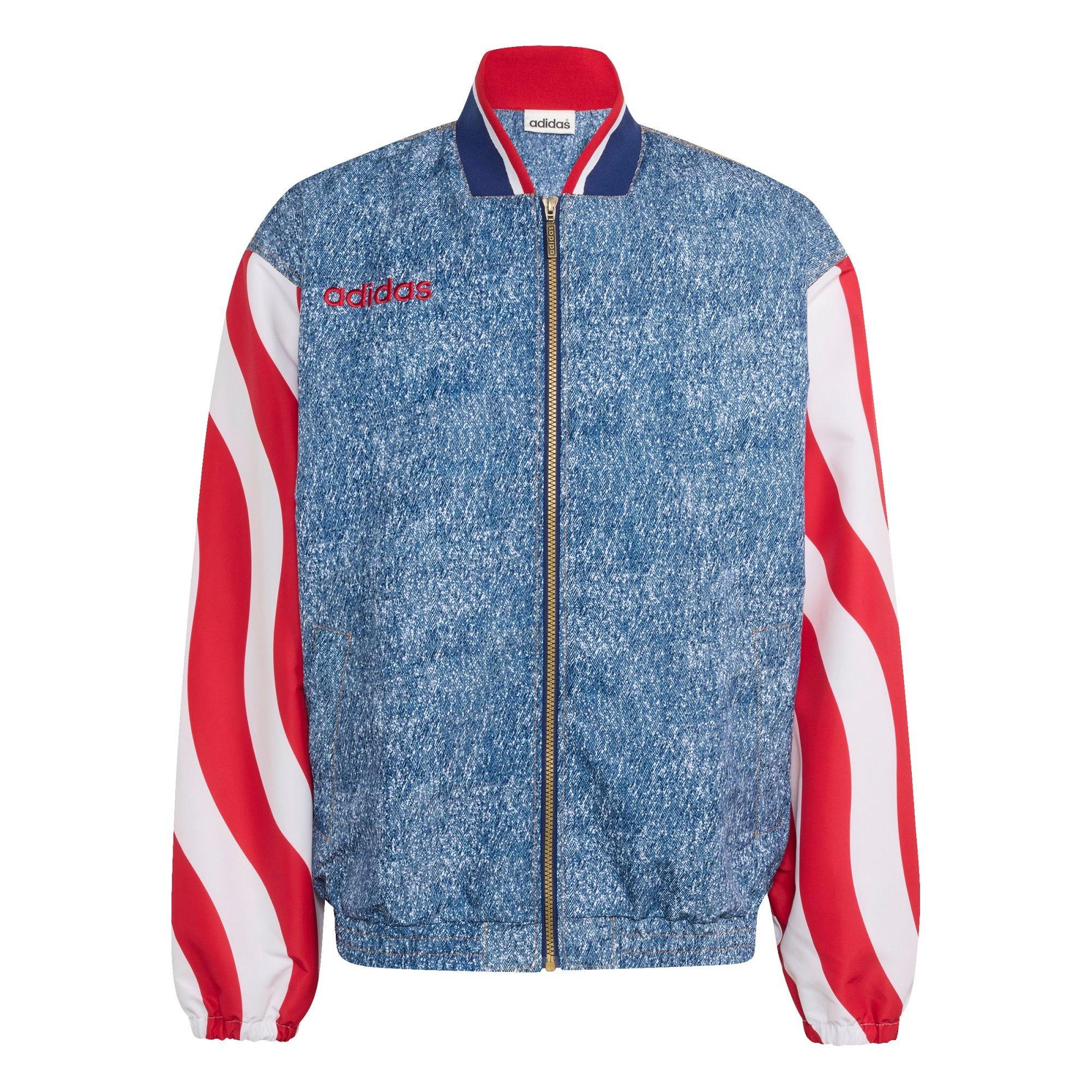 adidas American's Toughest Denim Track Jacket-Blue