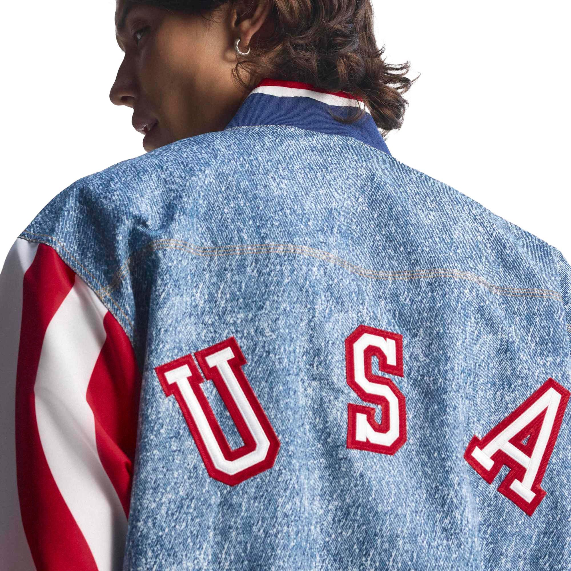 adidas American's Toughest Denim Track Jacket-Blue
