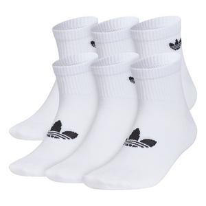 adidas Women's Superlite Quarter 6-Pack Socks - White