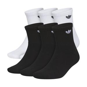 adidas Originals Trefoil 2.0 Medium Quarter Socks (6 Pack)