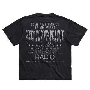 KEEPOUTFAKELOVE Men's Hit Radio Tee - Black