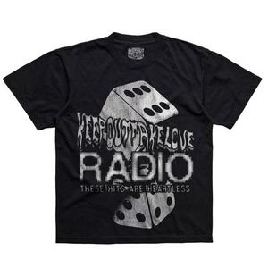 KEEPOUTFAKELOVE Men's Hit Radio Tee - Black