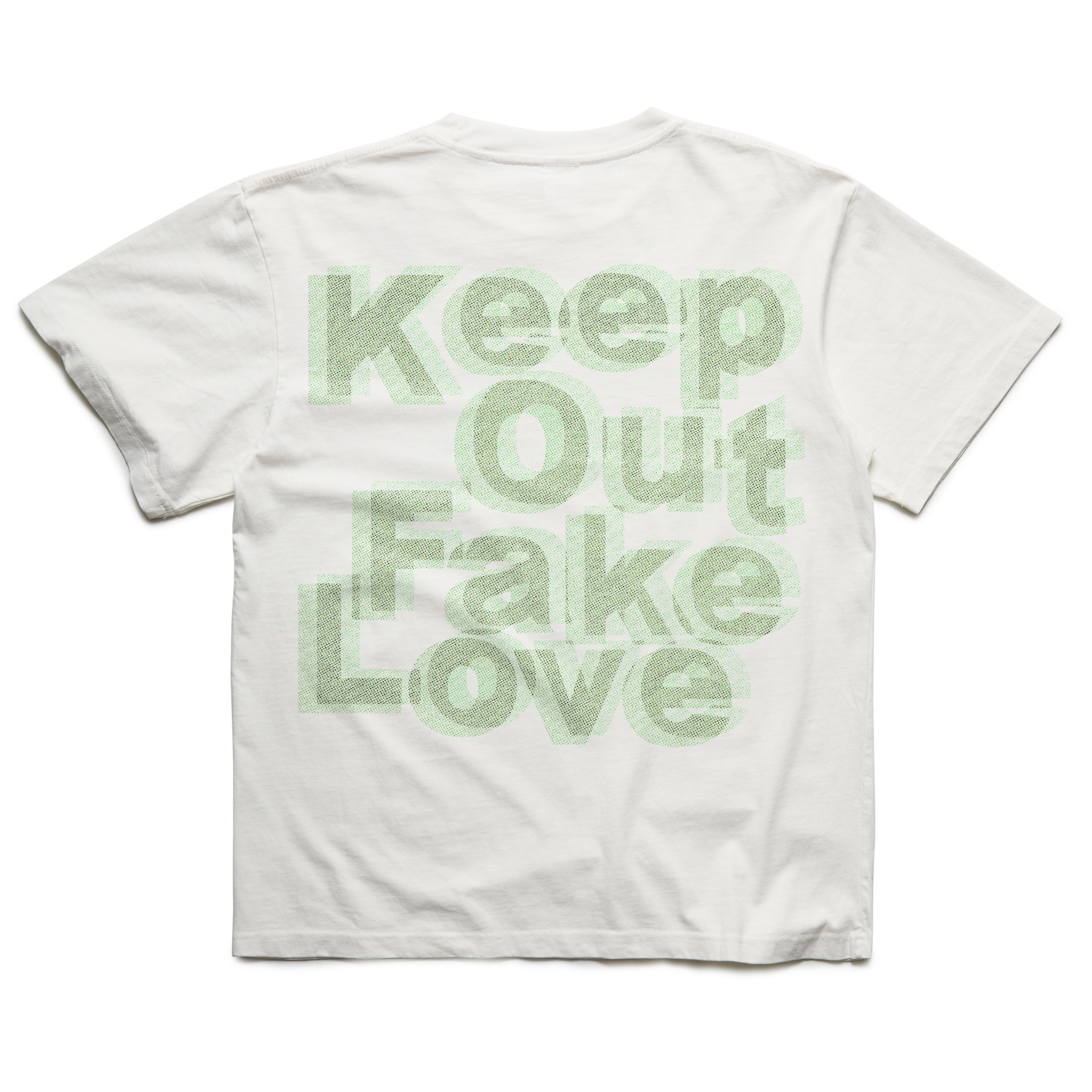 KEEPOUTFAKELOVE Men's Angels Tee - White - WHITE Thumbnail View 2