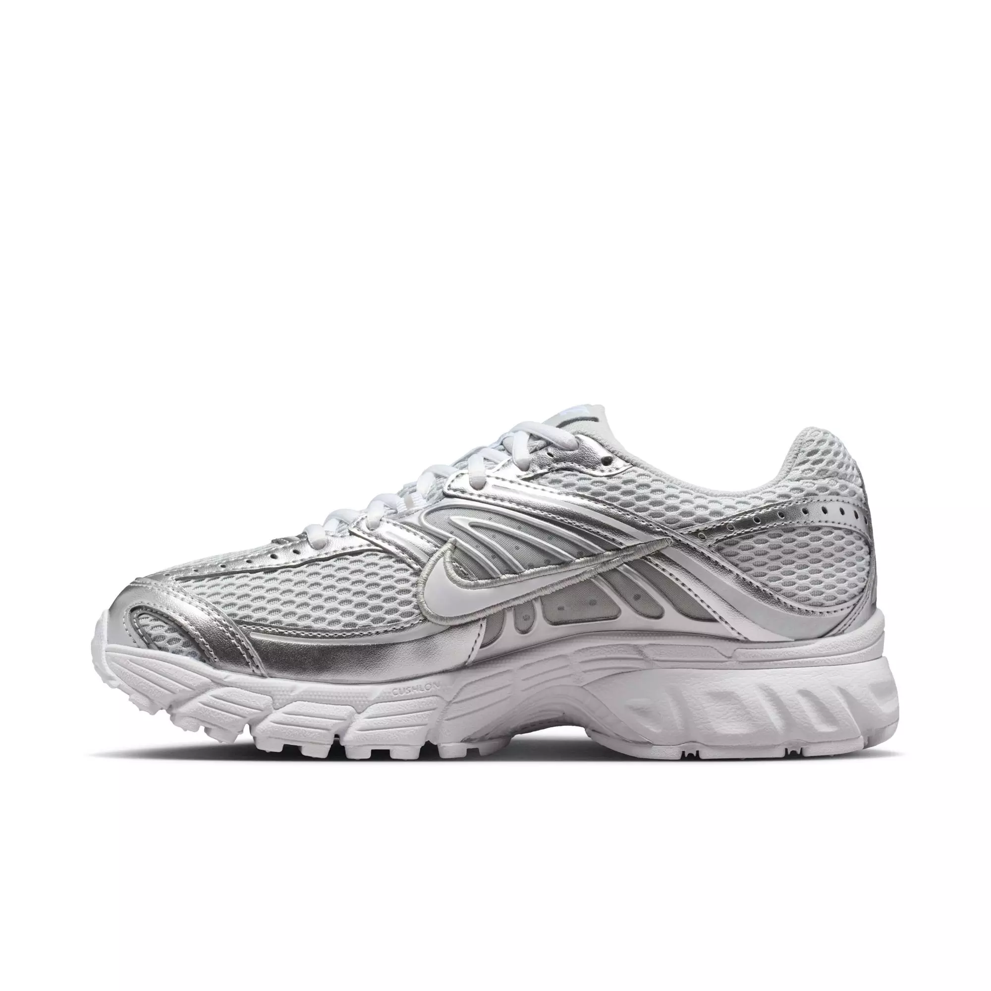 Nike Air Max Moto 2K With Reflective Accents "Grey Fog/White/Metallic Silver" Women's Shoe - SILVER/WHITE/BLACK