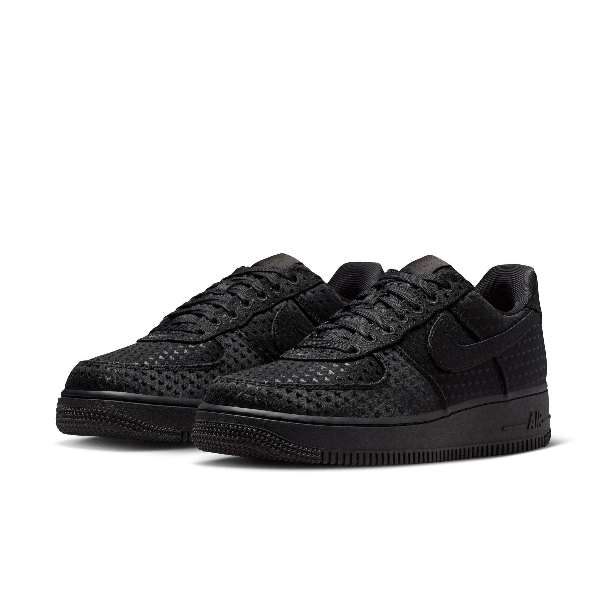 Nike Air Force 1 Hearts "Black" Women's Shoe - BLACK Thumbnail View 4