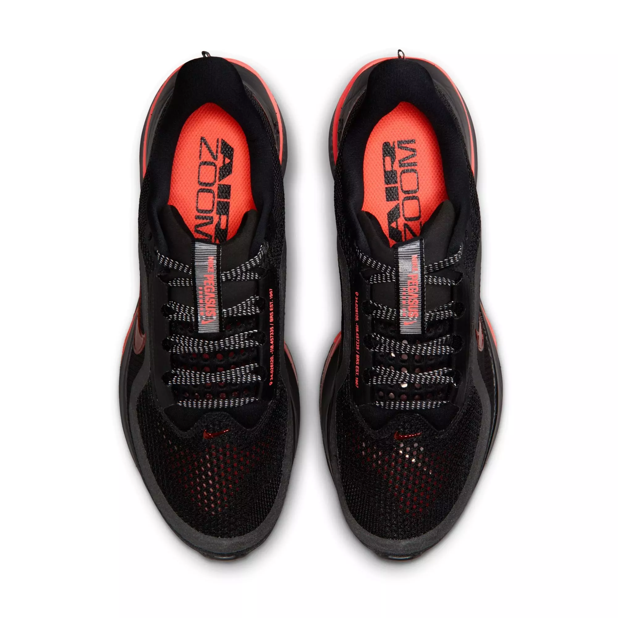 Nike Pegasus Premium "Black/Hot Lava/Anthracite" Women's Road Running Shoe - BLACK/ORANGE