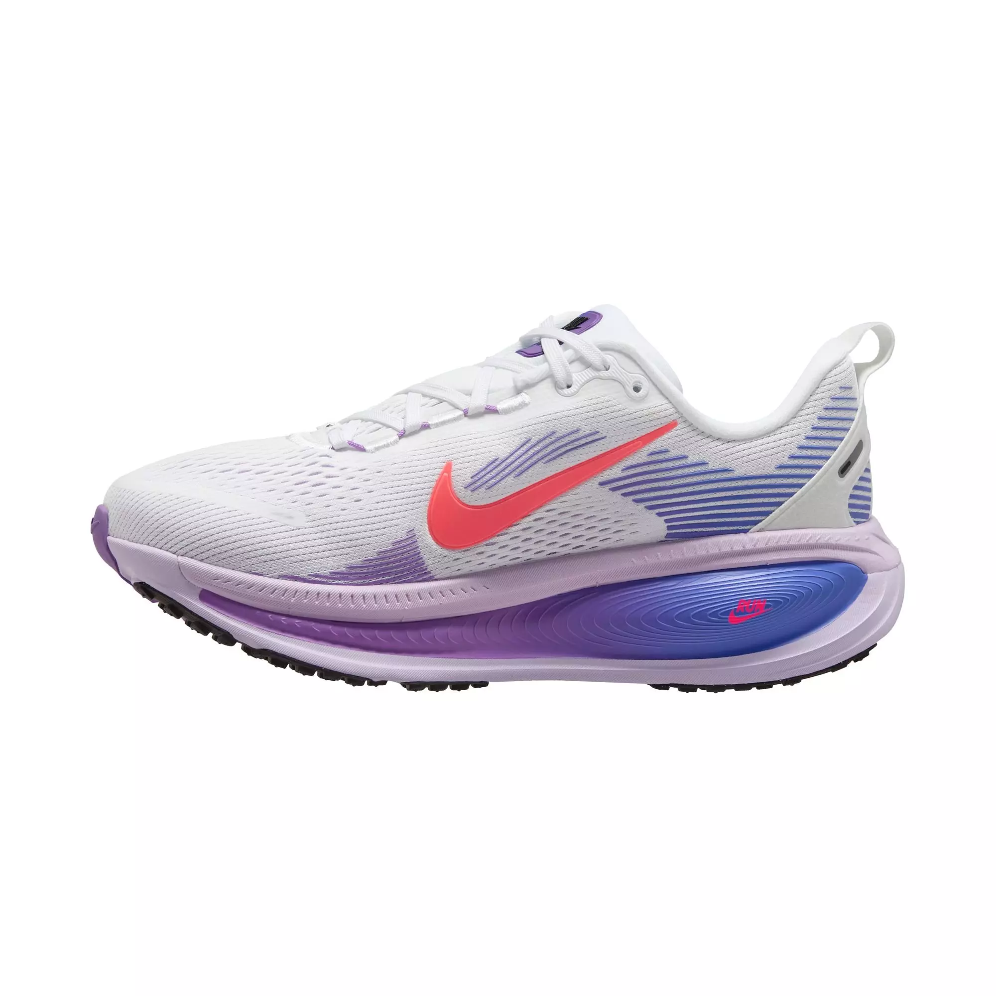 Nike Vomero 18 "White/Hot Lava/Violet Mist/Sapphire" Women's Road Running Shoe - WHITE/PURPLE