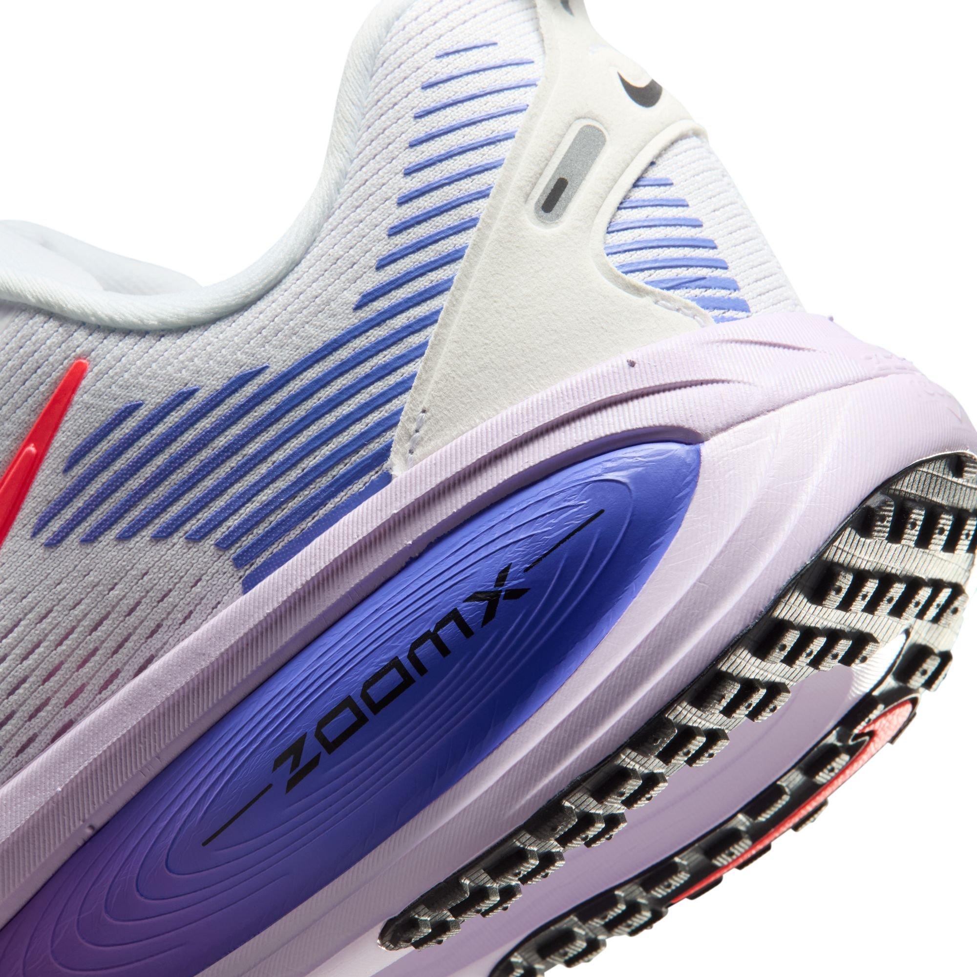 Nike Vomero 18 "White/Hot Lava/Violet Mist/Sapphire" Women's Road Running Shoe - WHITE/PURPLE Thumbnail View 11