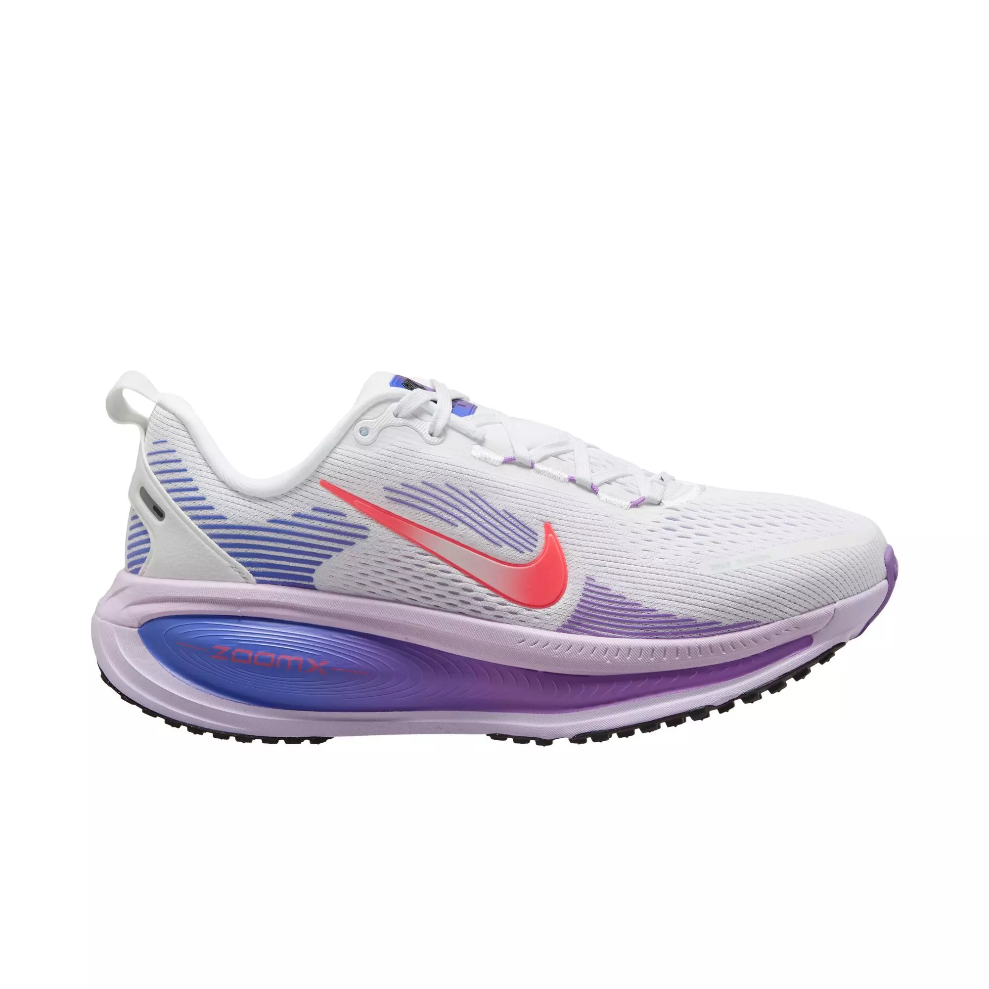 Nike Vomero 18 "White/Hot Lava/Violet Mist/Sapphire" Women's Road Running Shoe - WHITE/PURPLE