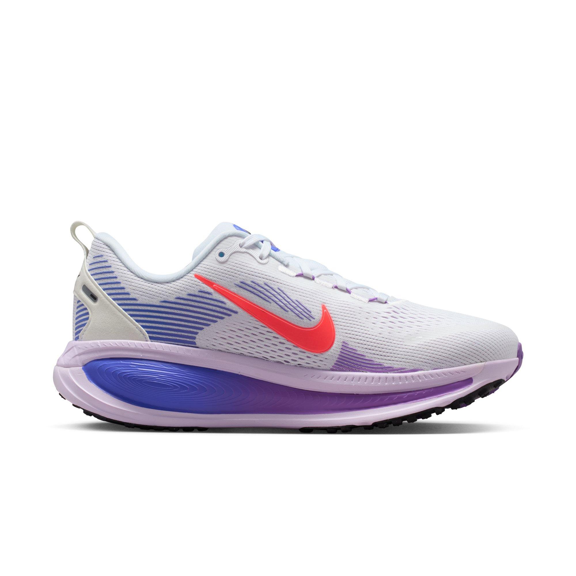 Nike Vomero 18 "White/Hot Lava/Violet Mist/Sapphire" Women's Road Running Shoe - WHITE/PURPLE Thumbnail View 2