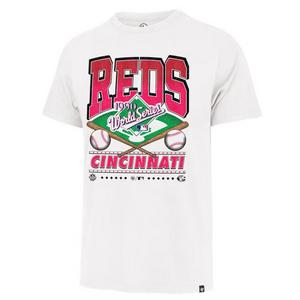 '47 Cincinnati Reds Straight Shot Tee-Cream
