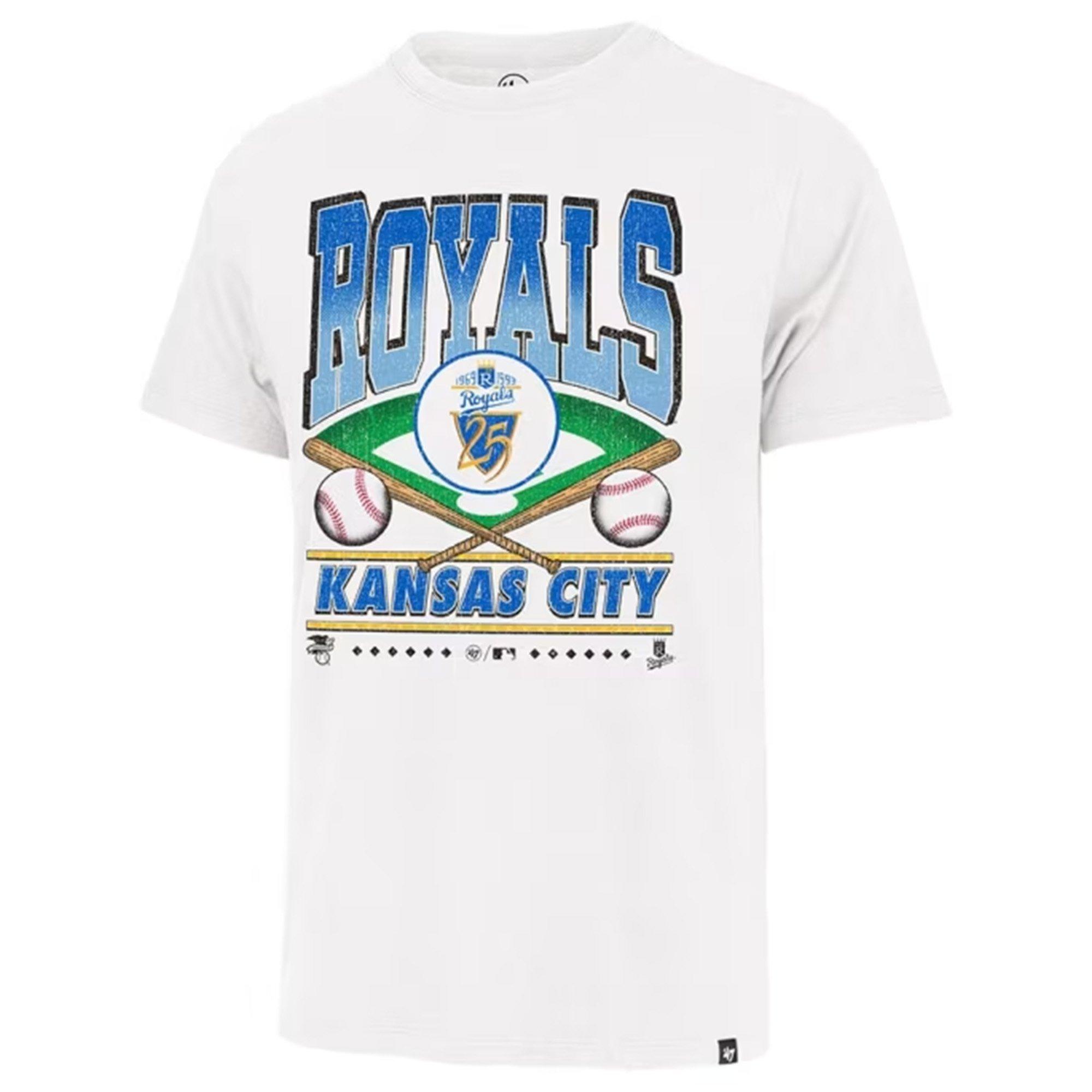 47 Kansas City Royals Straight Shot Tee - Cream - CREAM Thumbnail View 1