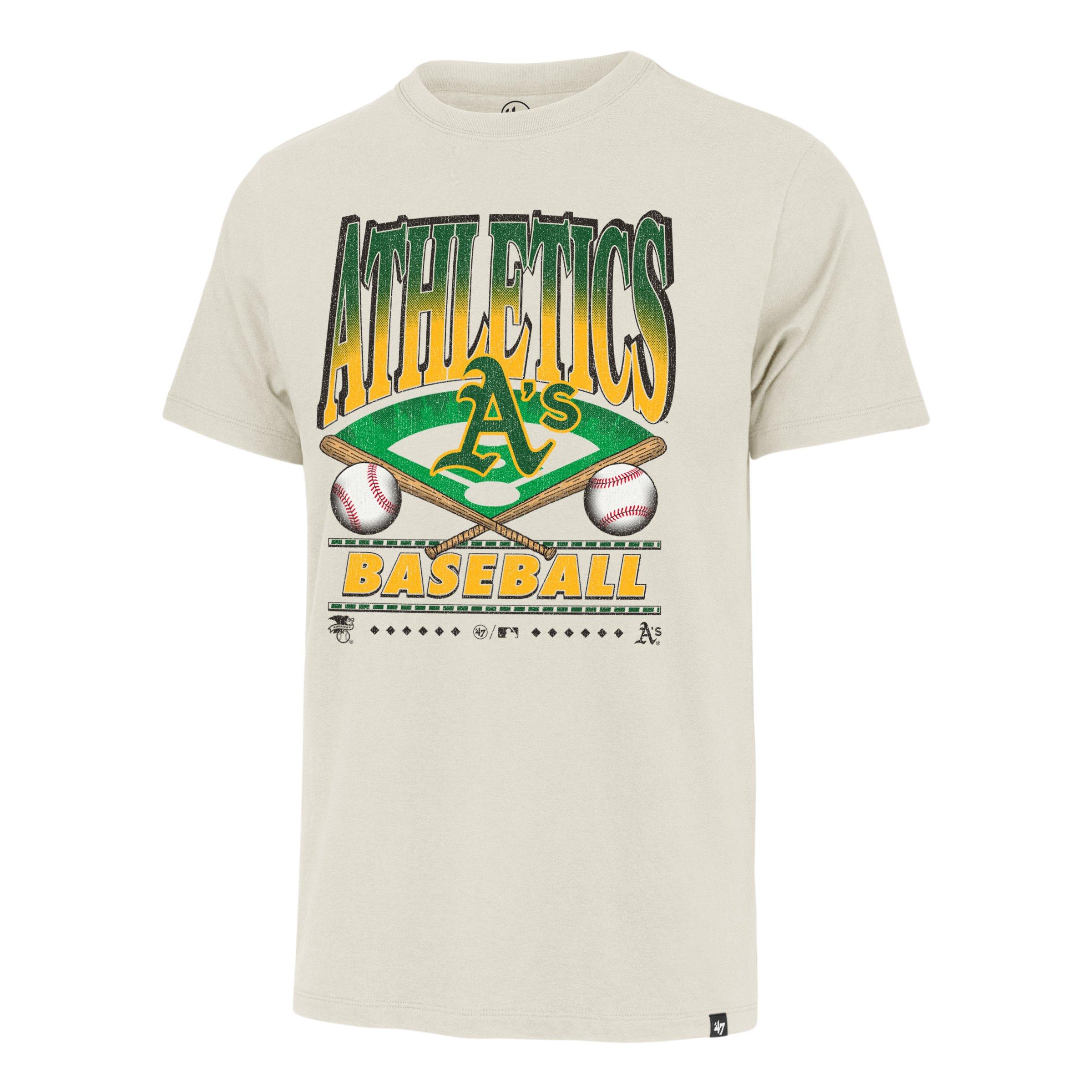 '47 Oakland Athletics Straight Shot Tee-Cream - CREAM Thumbnail View 1