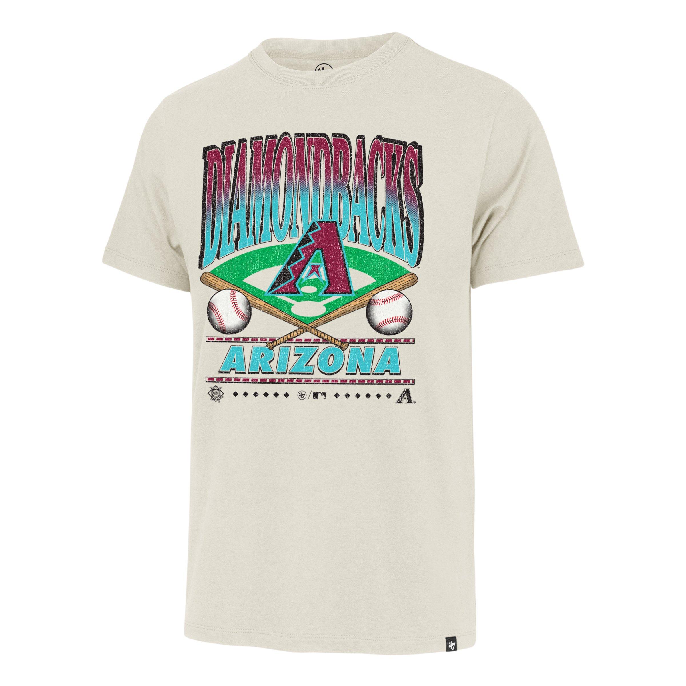 '47 Arizona Diamondbacks Straight Shot Tee-Cream - CREAM Thumbnail View 1