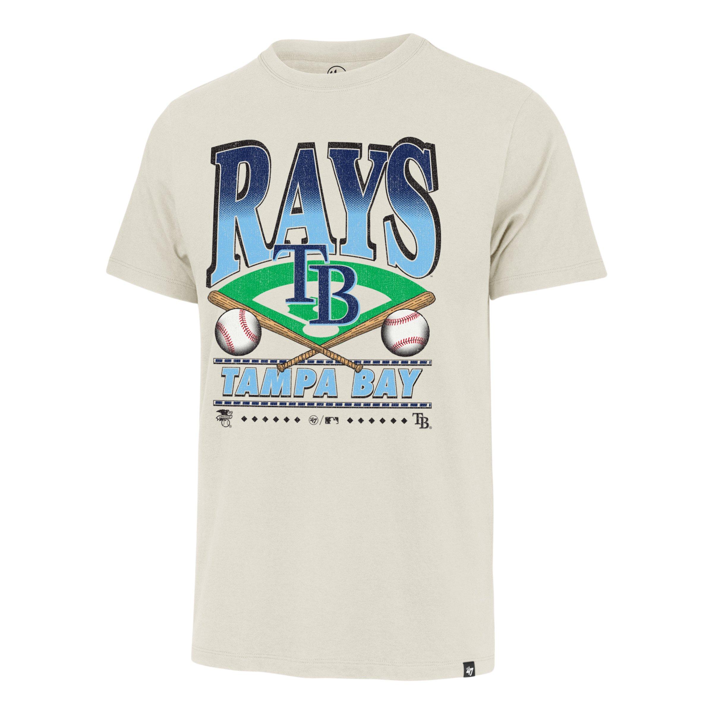 '47 Tampa Bay Rays Straight Shot Tee-Cream - CREAM Thumbnail View 1