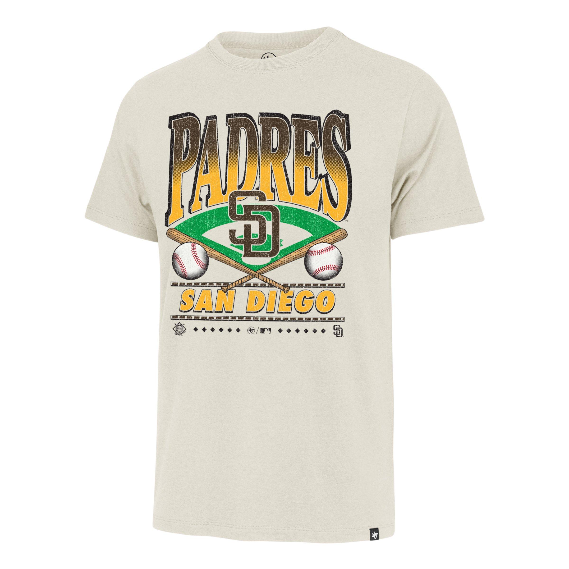 '47 San Diego Padres Straight Shot Tee-Cream - CREAM Thumbnail View 1