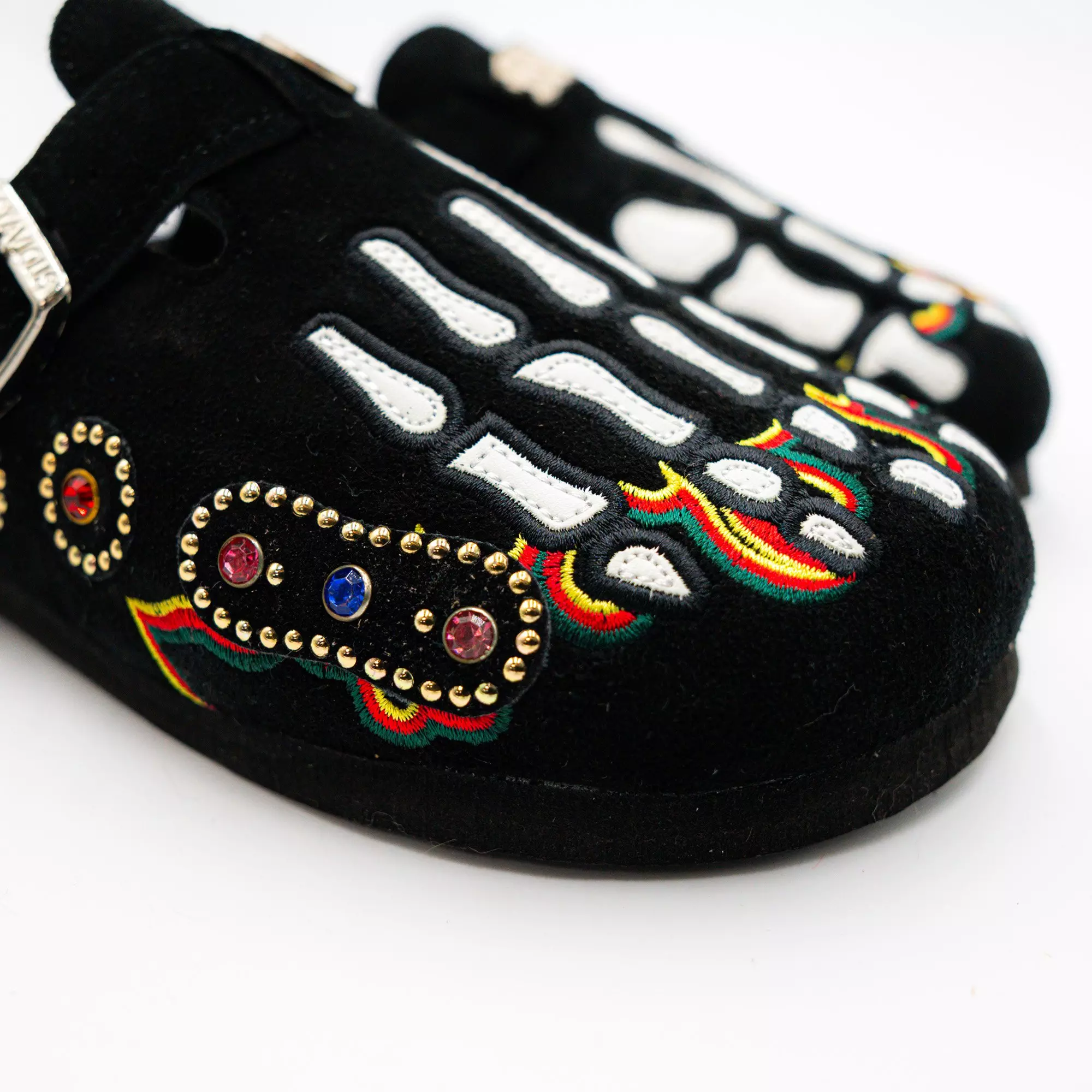 Octavious Marks "Joyas" Unisex Clog - BLACK/WHITE/RED
