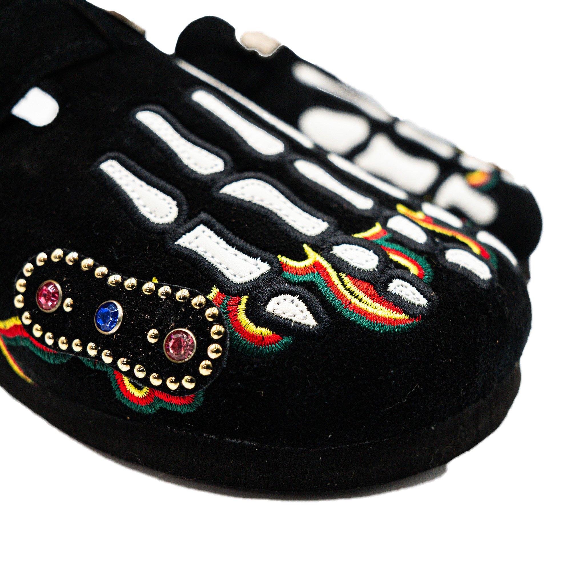 Octavious Marks "Joyas" Unisex Clog - BLACK/WHITE/RED Thumbnail View 3
