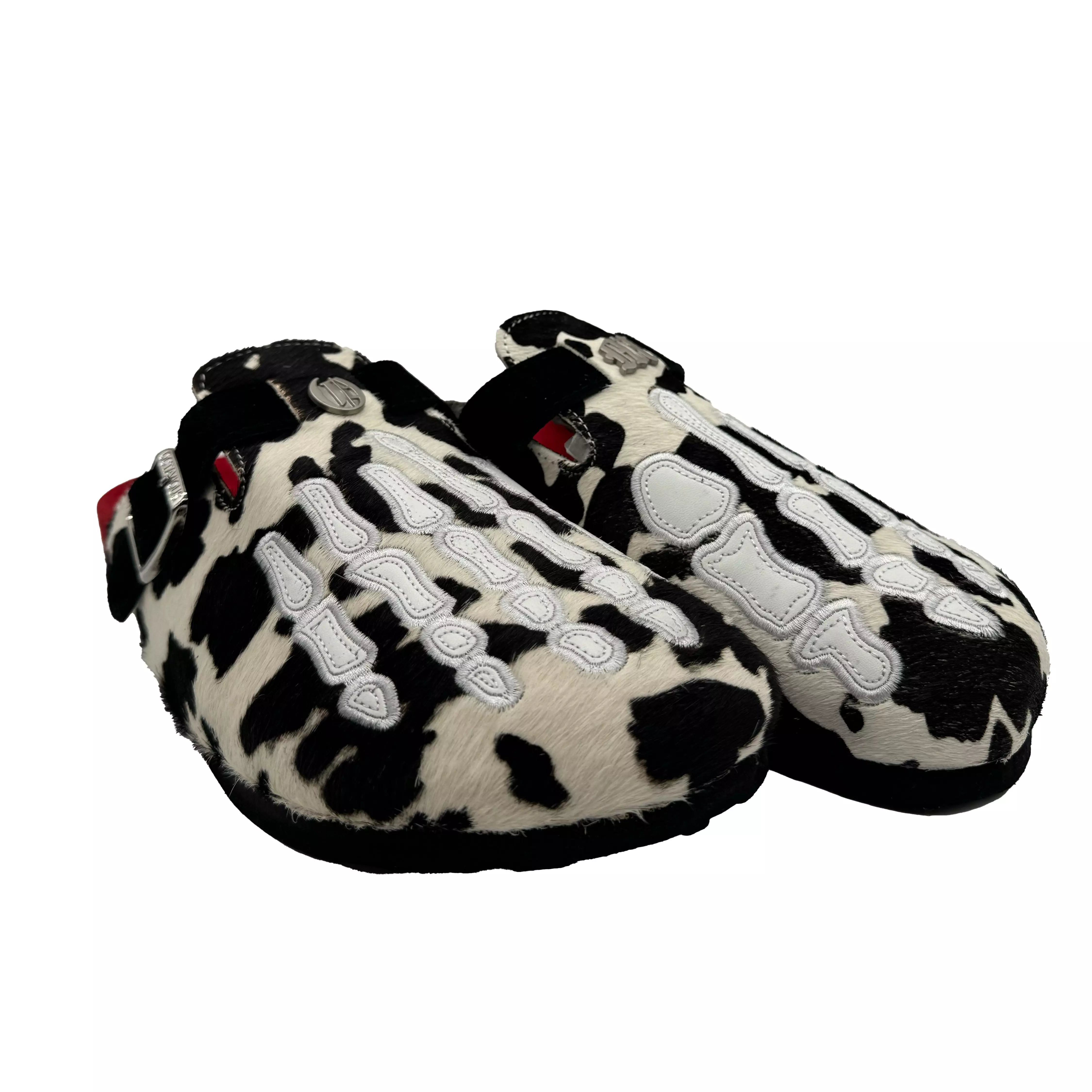 Octavious Marks "Cookies and Cream" Unisex Clog - BLACK/WHITE/RED