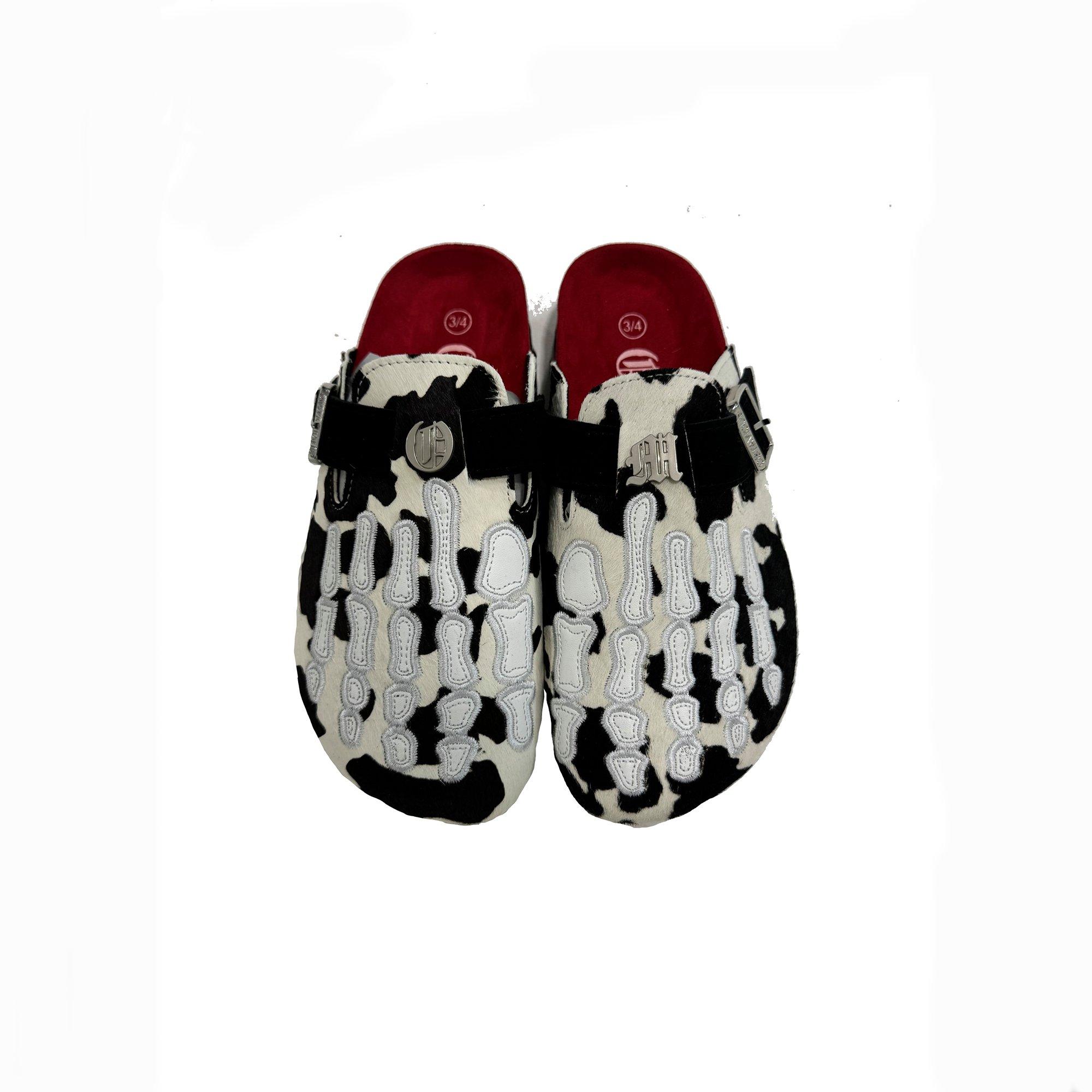 Octavious Marks "Cookies and Cream" Unisex Clog - BLACK/WHITE/RED Thumbnail View 4