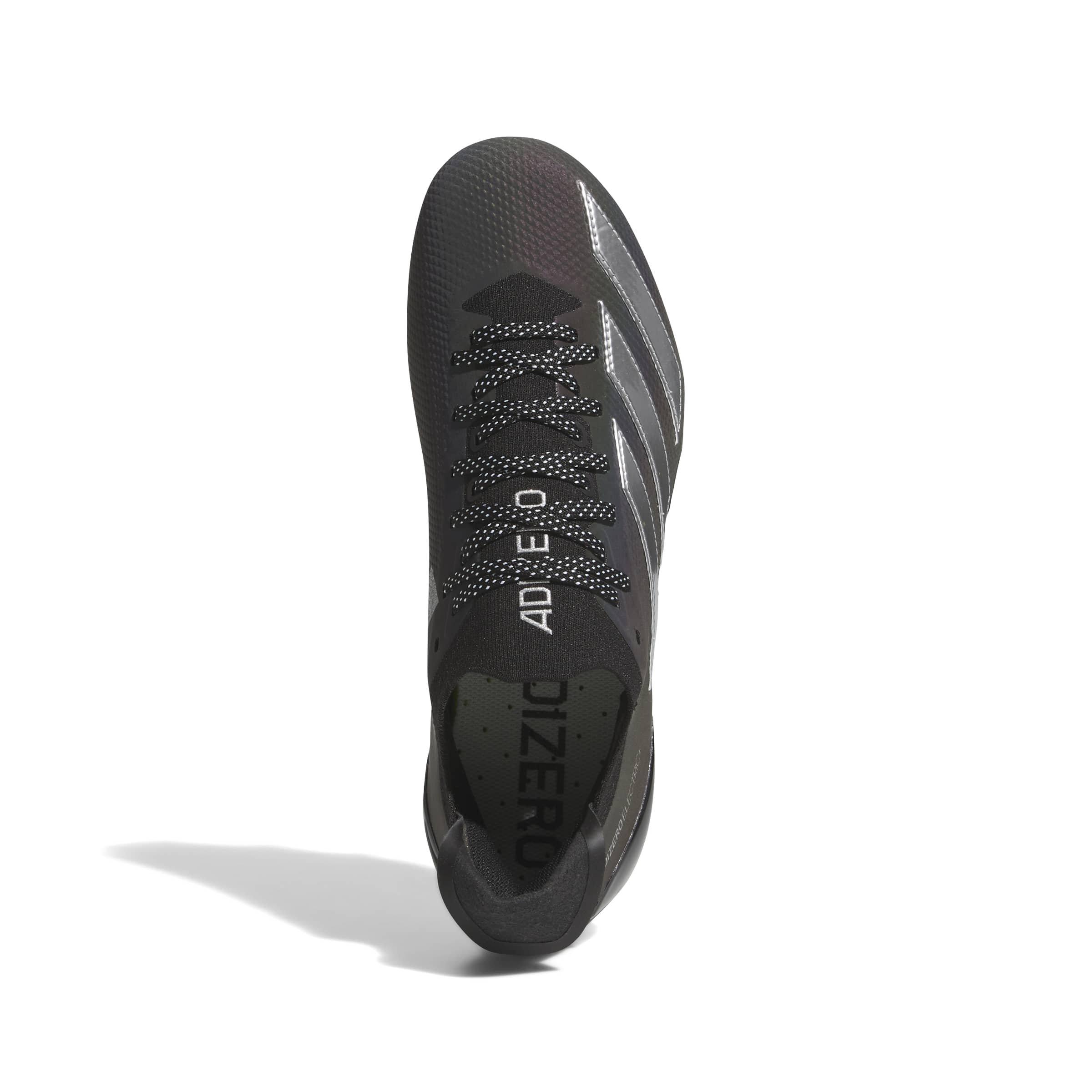 adidas Adizero Electric + II "Core Black/Silver Metallic" Men's Football Cleat - SILVER/BLACK Thumbnail View 3