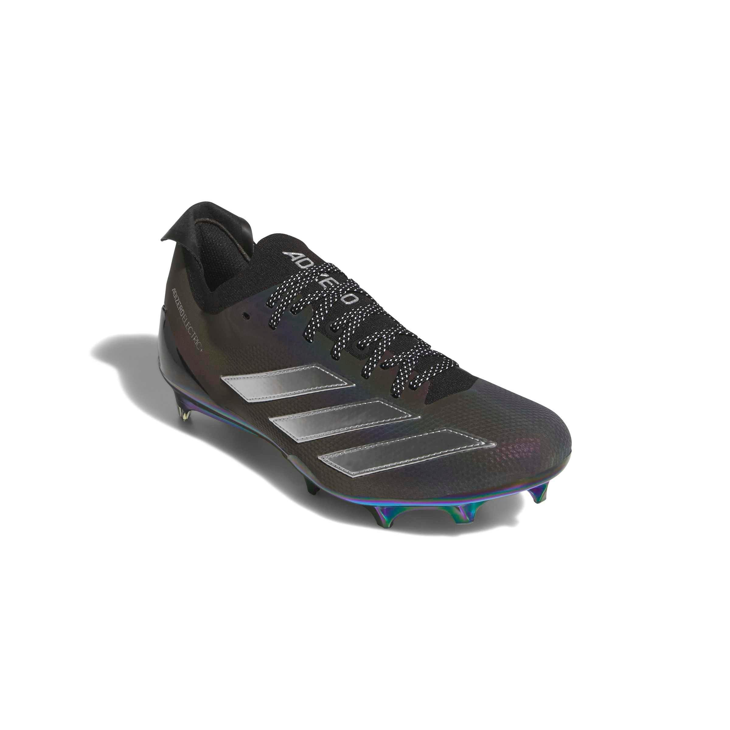 adidas Adizero Electric + II "Core Black/Silver Metallic" Men's Football Cleat - SILVER/BLACK Thumbnail View 5