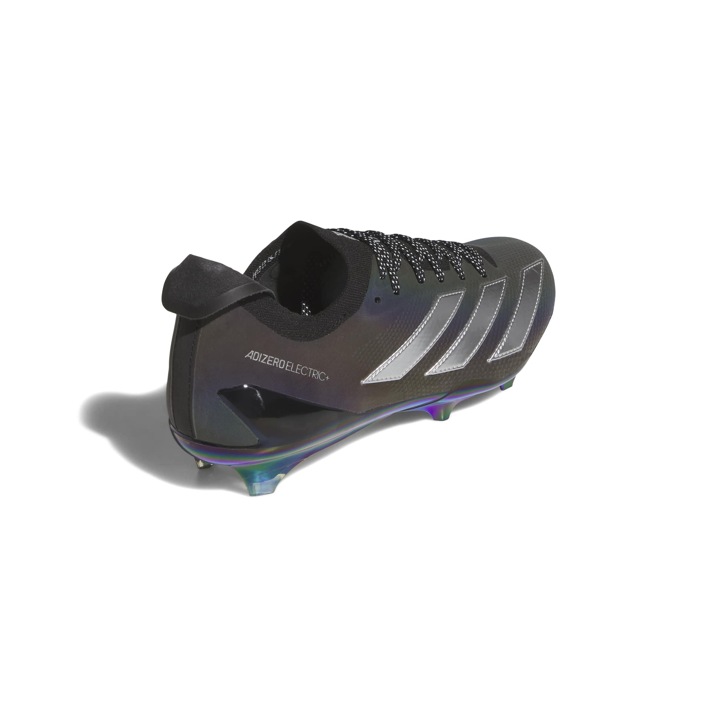 adidas Adizero Electric + II "Core Black/Silver Metallic" Men's Football Cleat - SILVER/BLACK Thumbnail View 6