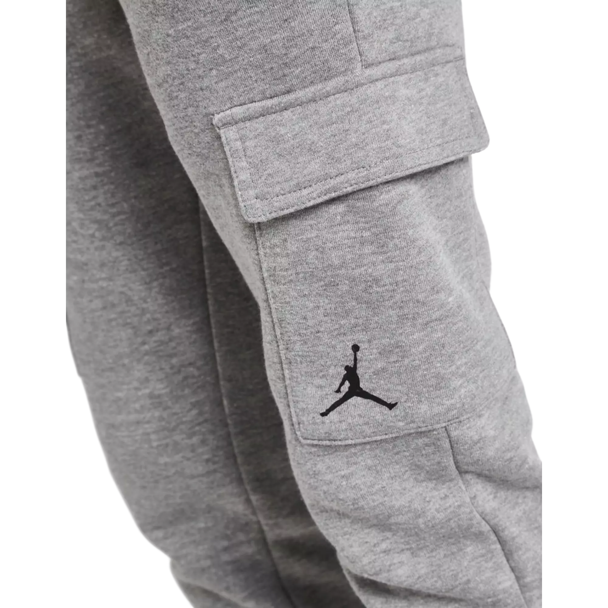 Jordan Big Boys' Fleece Cargo Pants - GREY
