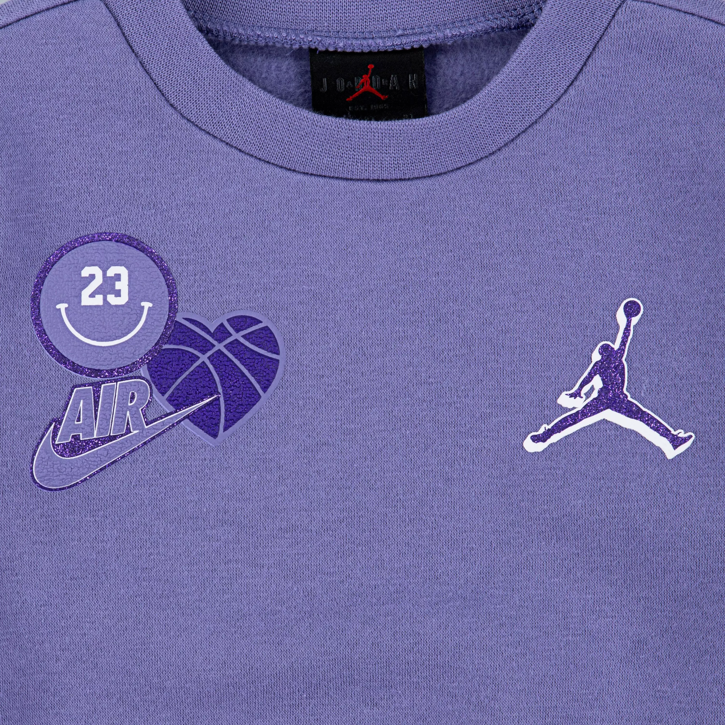 Jordan Toddler Girls' Blue Jeans and Bling Set - PURPLE