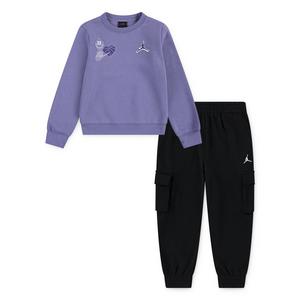 Jordan Little Girls' Blue Jeans and Bling Set